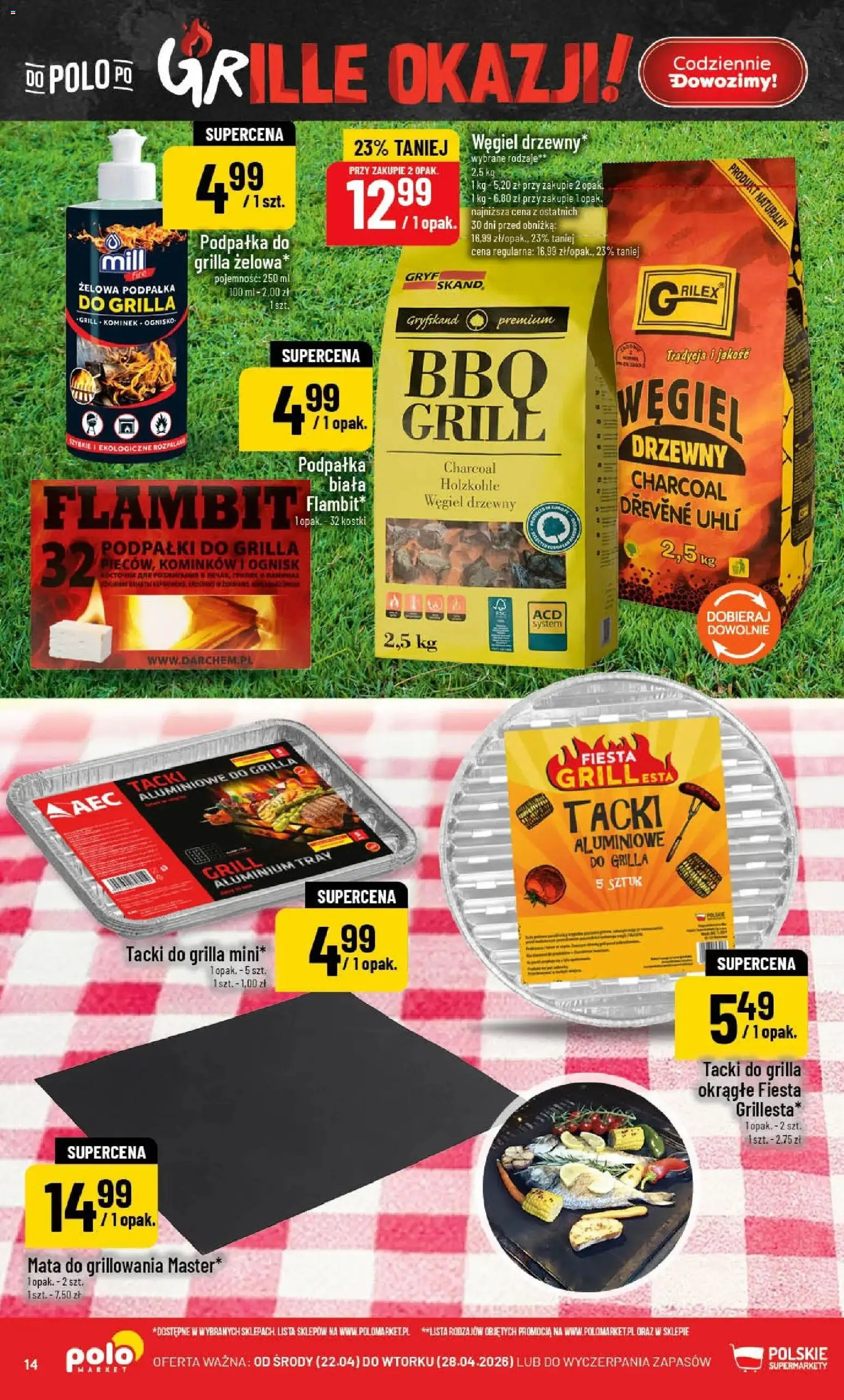 POLOmarket gazetka od 22.04.2026 | Strona: 14 | Produkty: Grill