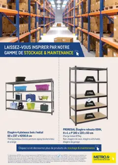 METRO - Prévisualisation de METRO - Tout pour votre Bureau valide à partir de 24/06/2026 | Page: 8 | Produits: Orange, Étagère