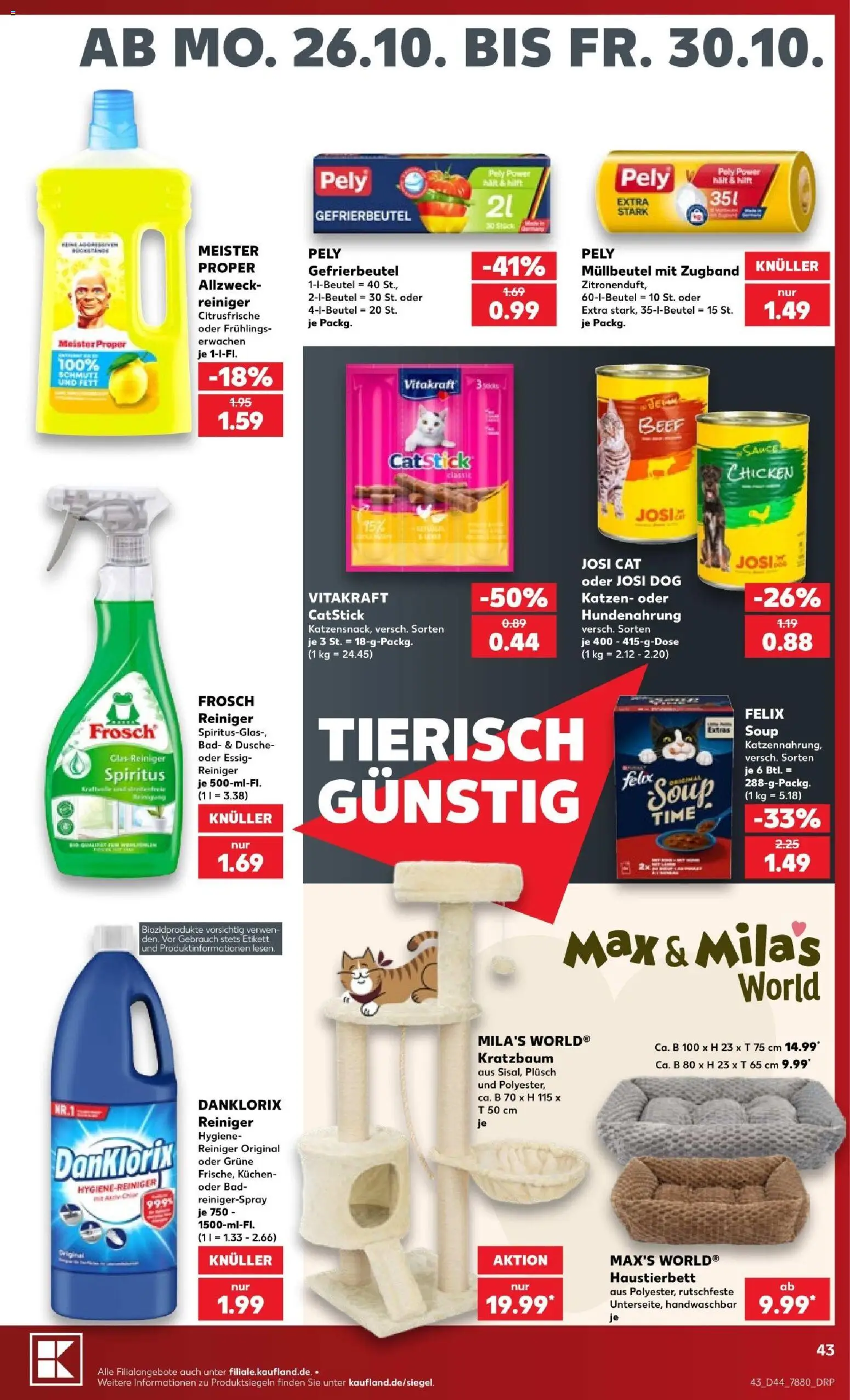 Kaufland Prospekt Hamburg – gültig ab 26.10.2026 | Seite: 43 | Produkte: Essig, Bad, Dusche, Kuchen