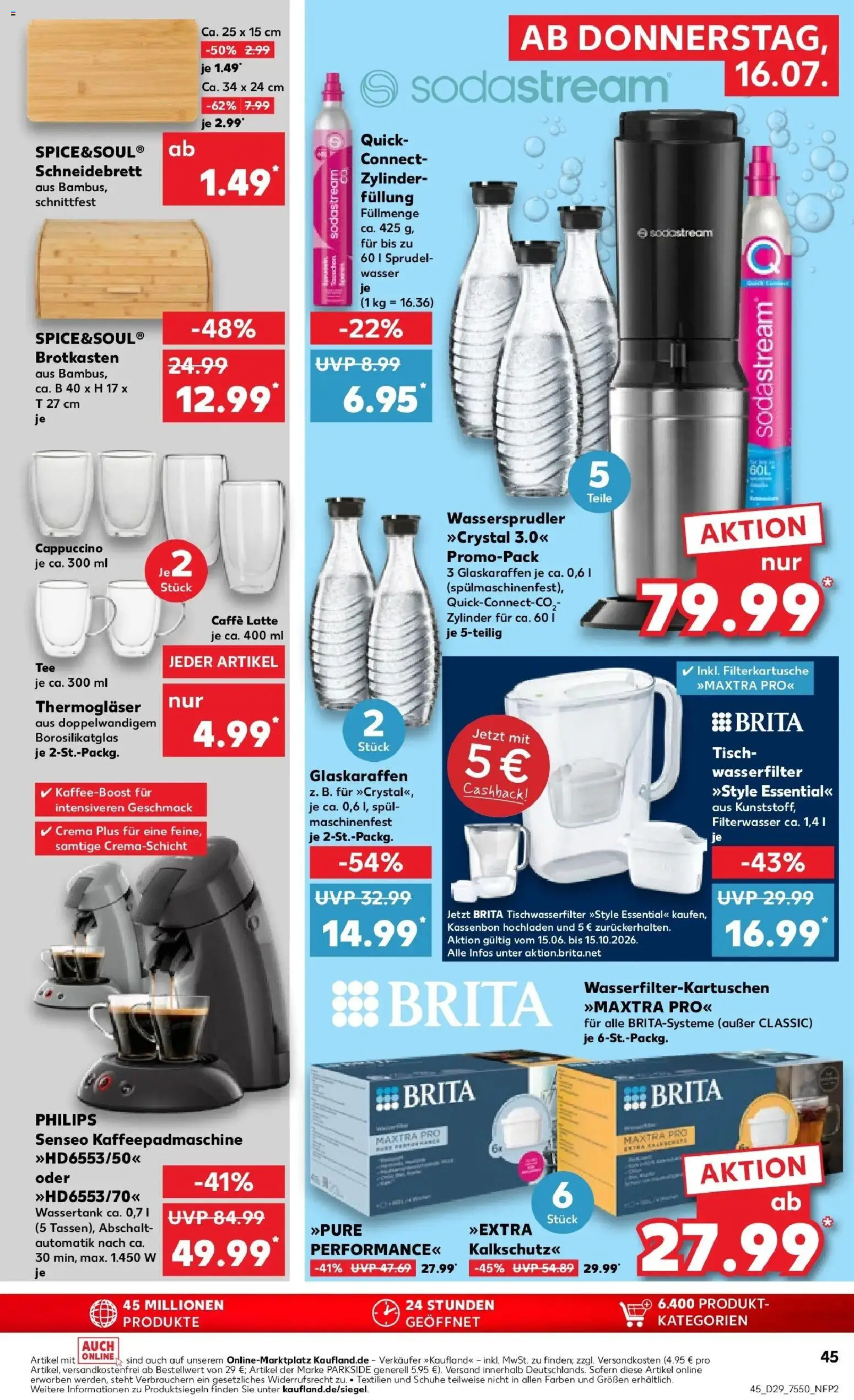 Kaufland Prospekt Oppenheim – gültig ab 13.07.2026 | Seite: 54 | Produkte: Philips, Senseo, Wasser, Sodastream