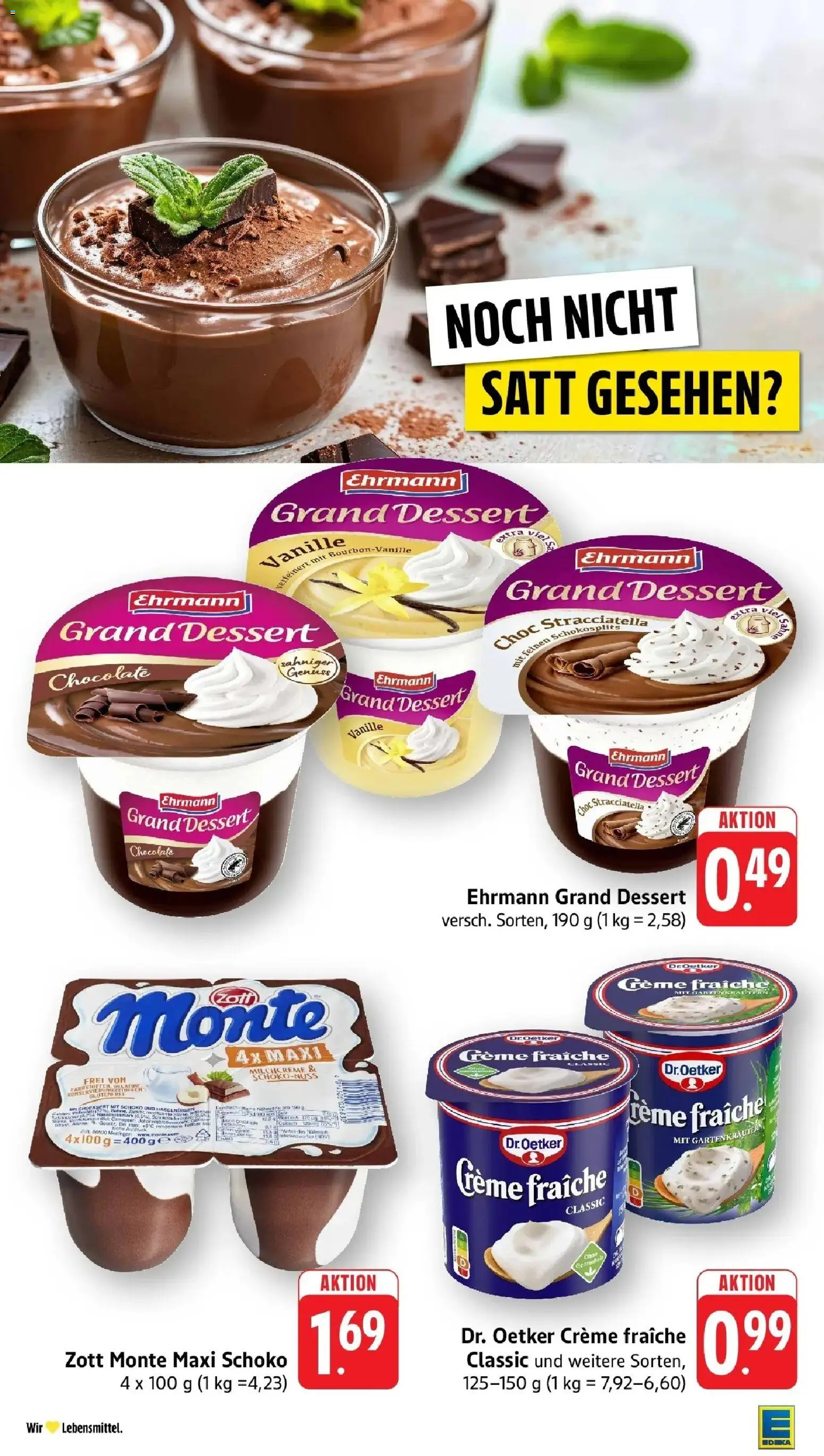 Edeka prospekt Großostheim	 – gültig ab 04.05.2026 | Seite: 33 | Produkte: Ehrmann grand dessert, Creme