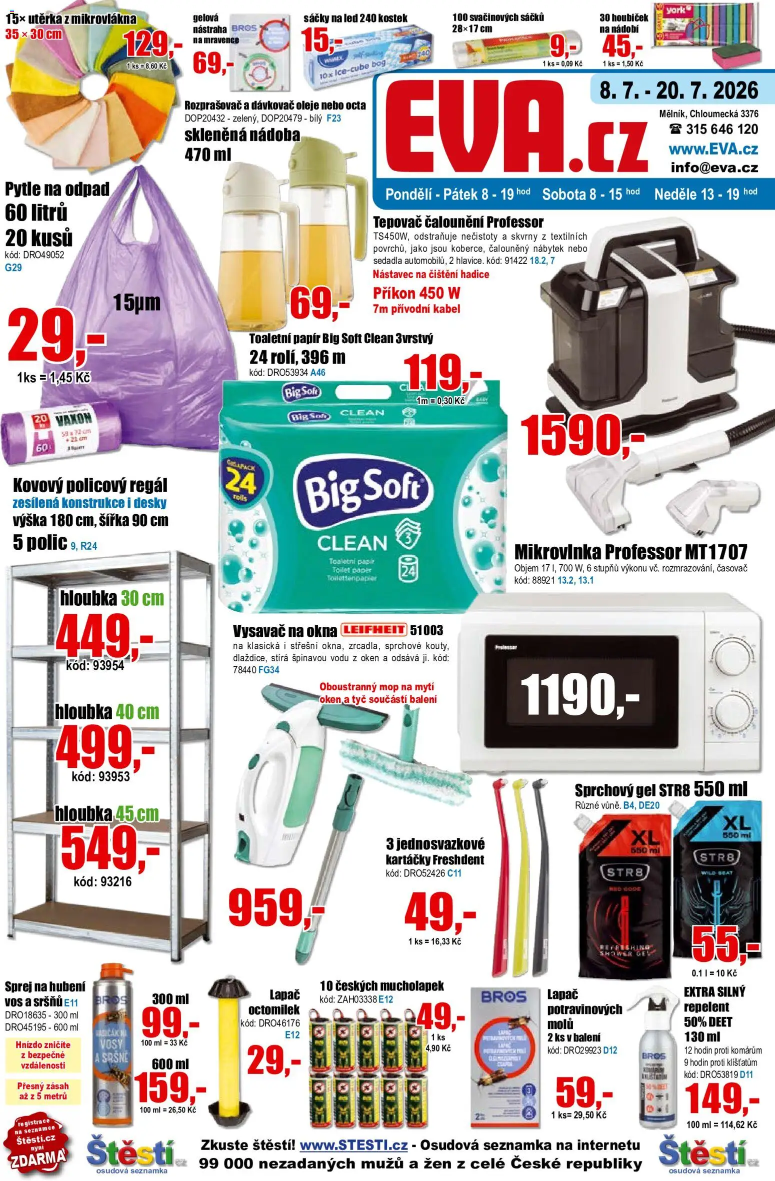Eva supermarket leták od 08.07.2026 catalogue cover