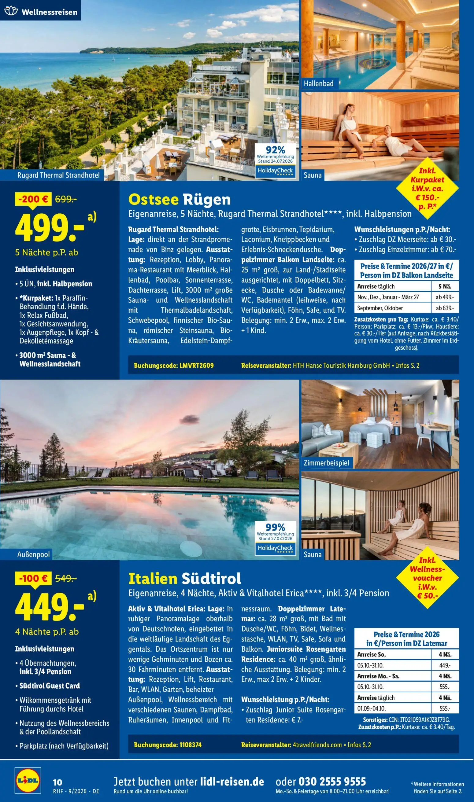 Lidl Reisen Prospekt – gültig ab 29.08.2026 | Seite: 10 | Produkte: Bad, Dusche, Bademantel, Uhr