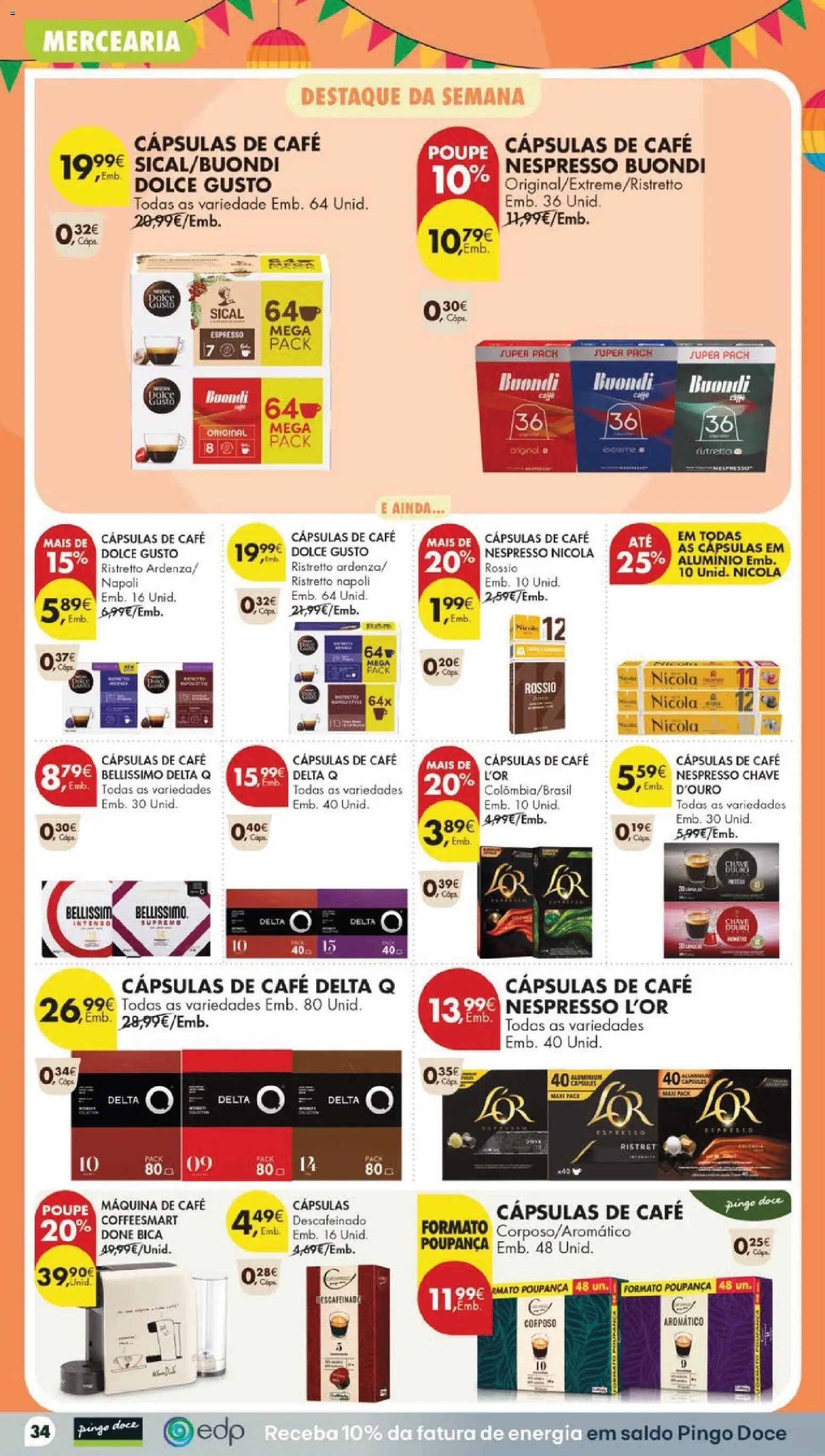 Pingo Doce folheto │ válido de 16.06.2026 | Página: 38 | Produtos: Máquina de café, Delta q, Nespresso, Café