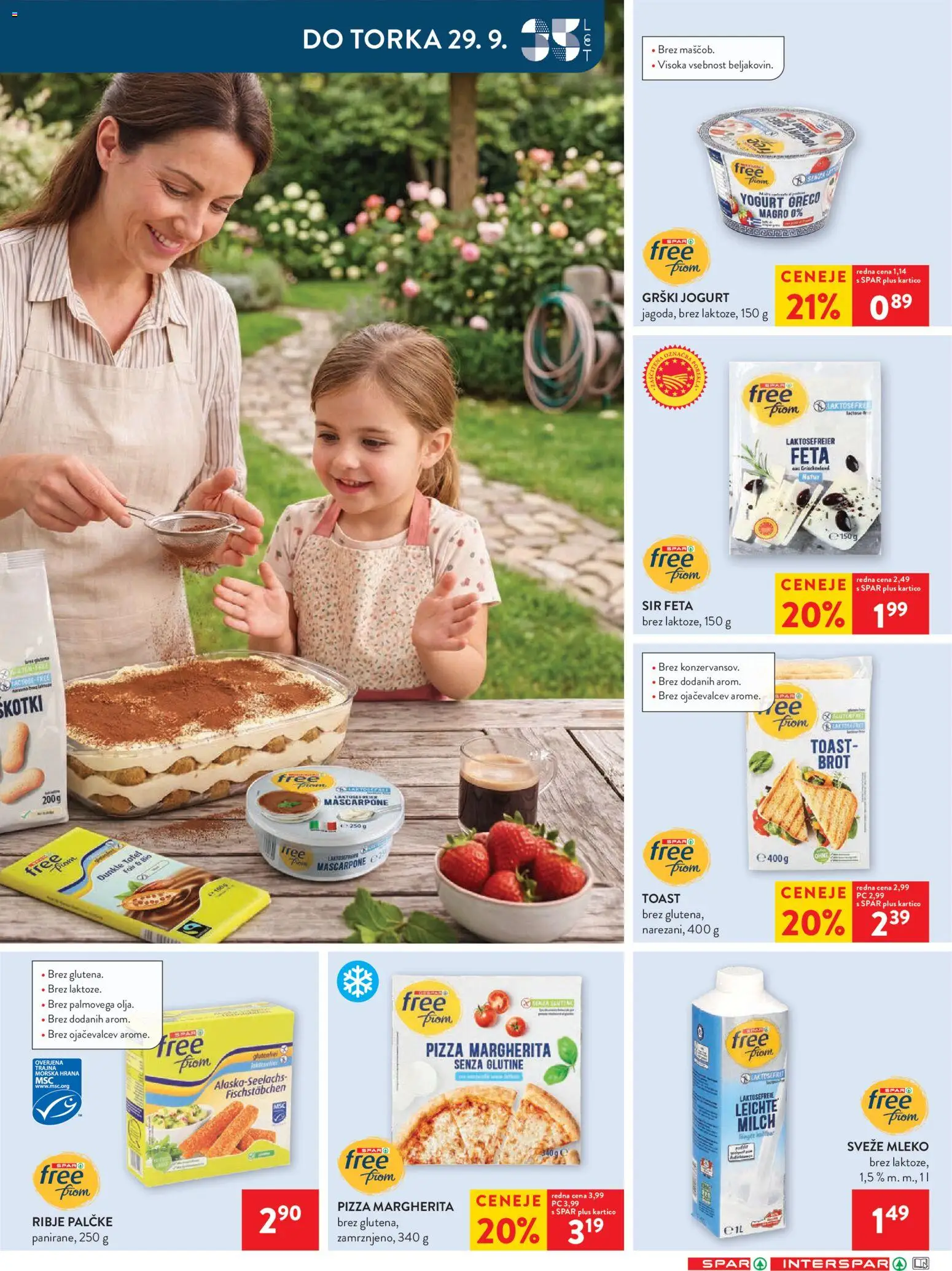 Novi Spar katalog ponudbe – veljaven od 23.09.2026 | Stran: 17 | Izdelki: Grški jogurt, Toast, Mleko, Jogurt