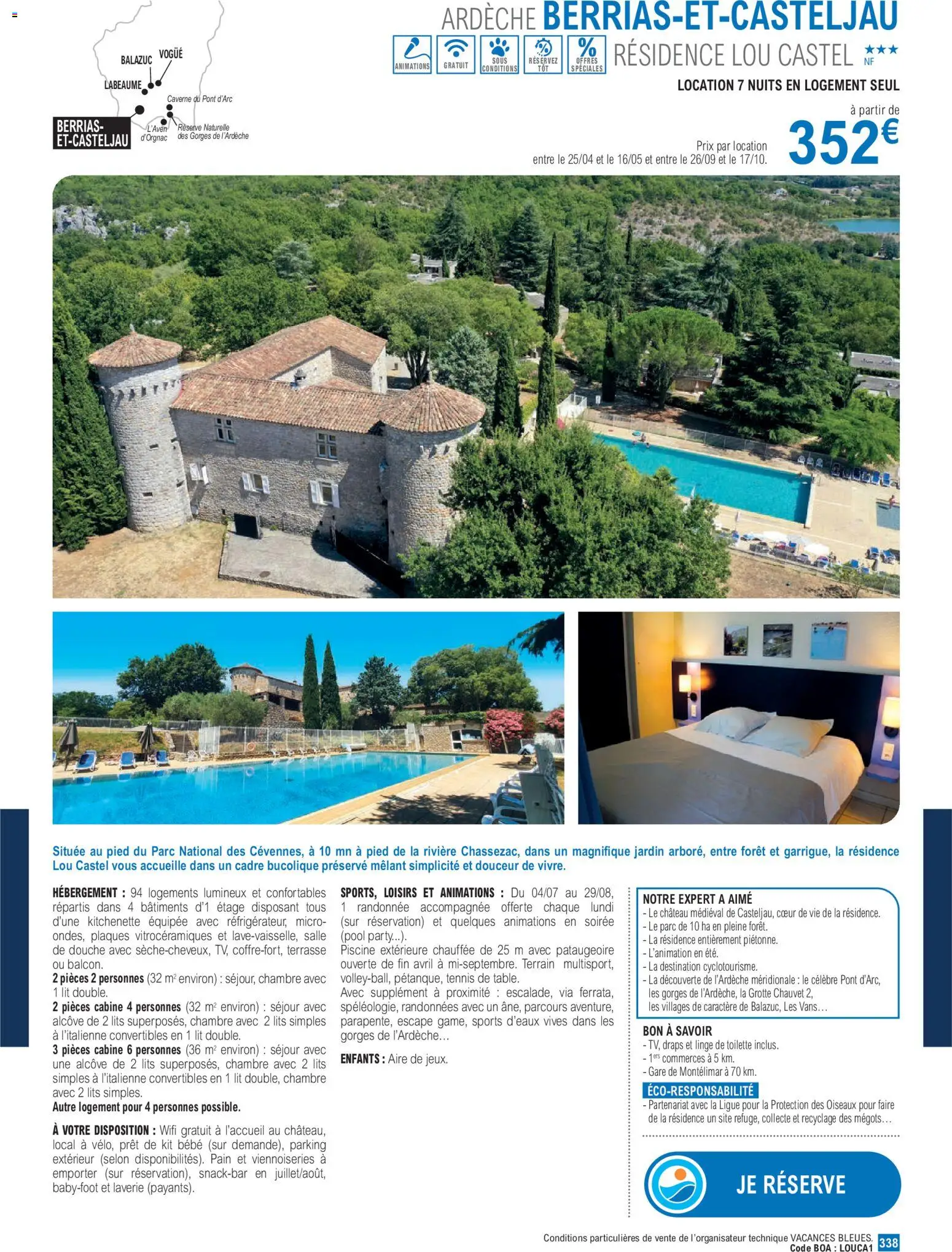{H1} | Page: 338 | Produits: Douche, Viennoiseries, Piscine, Pain