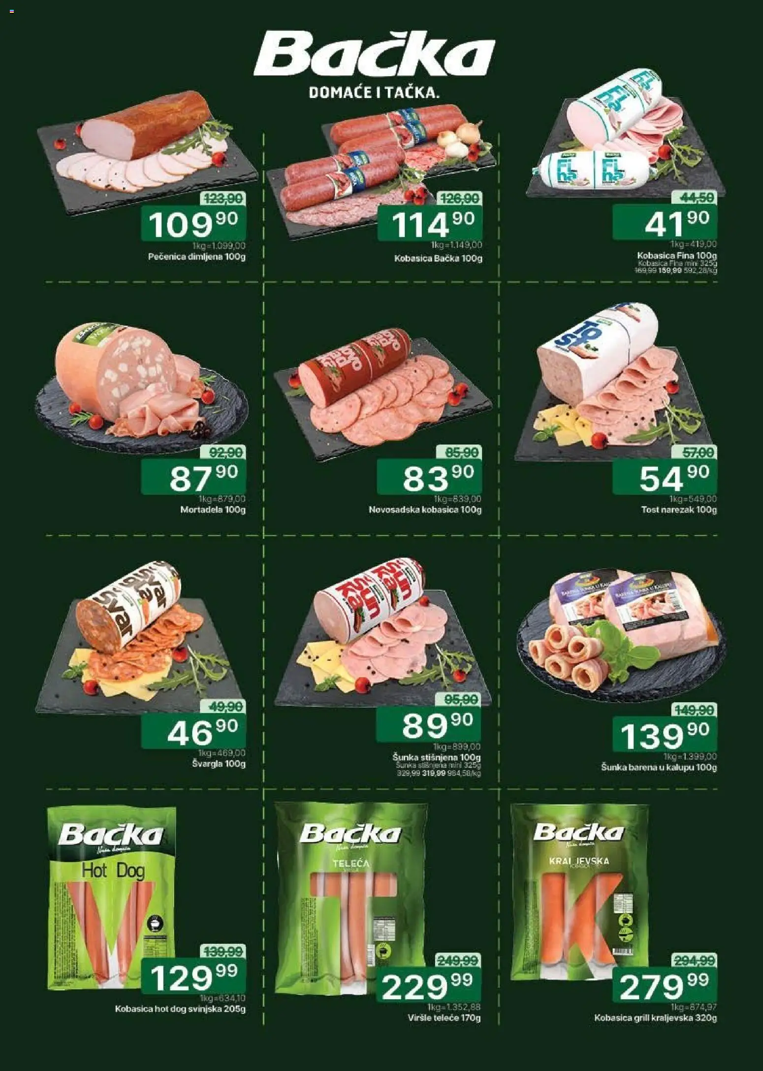 Univerexport katalog - važi od 27.04.2026 | Strana: 4 | Proizvode: Viršle, Svargla, Hot dog, Pečenica