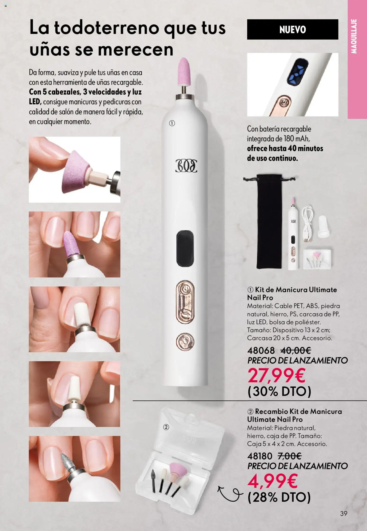 Oriflame - Catálogo Campaña 6 │ válido desde el 22.04.2026 | Página: 39 | Productos: Maquillaje, Cable, Bolsa, Caja