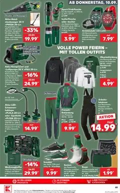 Náhled letáku Kaufland Německo leták od 10.09.2026 | Strana: 49 | Produkty: Parkside, Adaptér