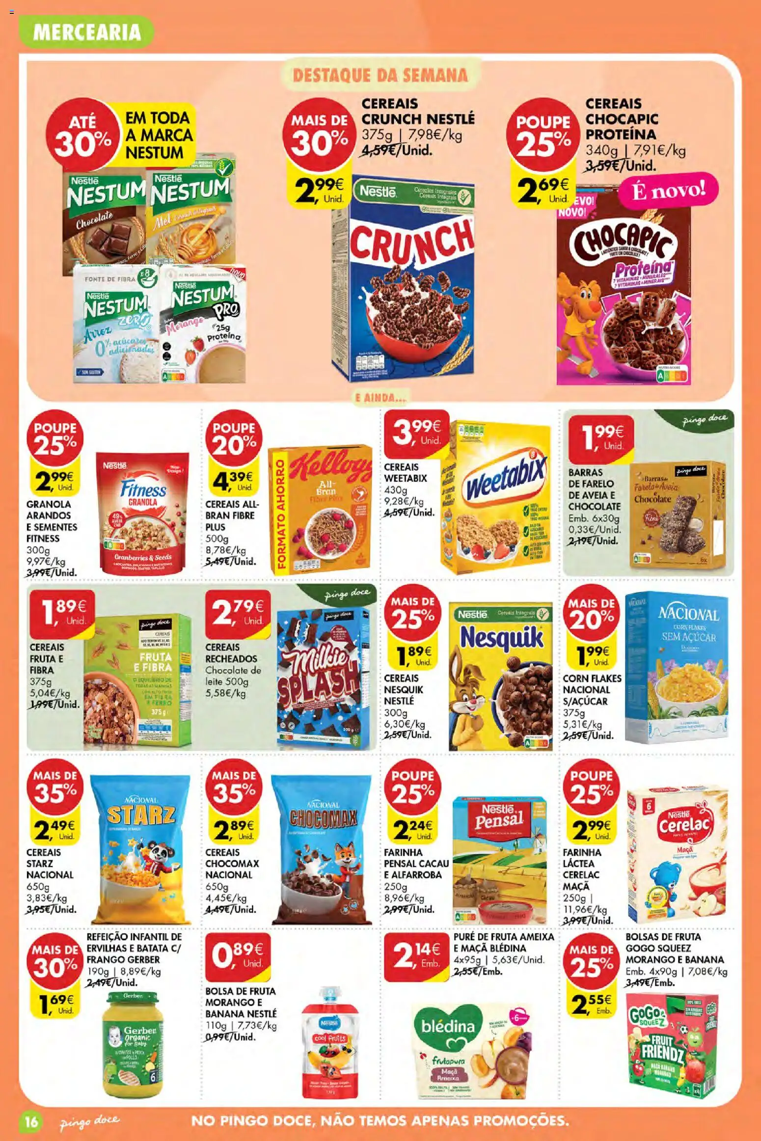Pingo Doce Poupe Esta Semana Açores │ válido de 24/09/2026 | Página: 16 | Produtos: Ferro, Mercearia, Cacau, Weetabix