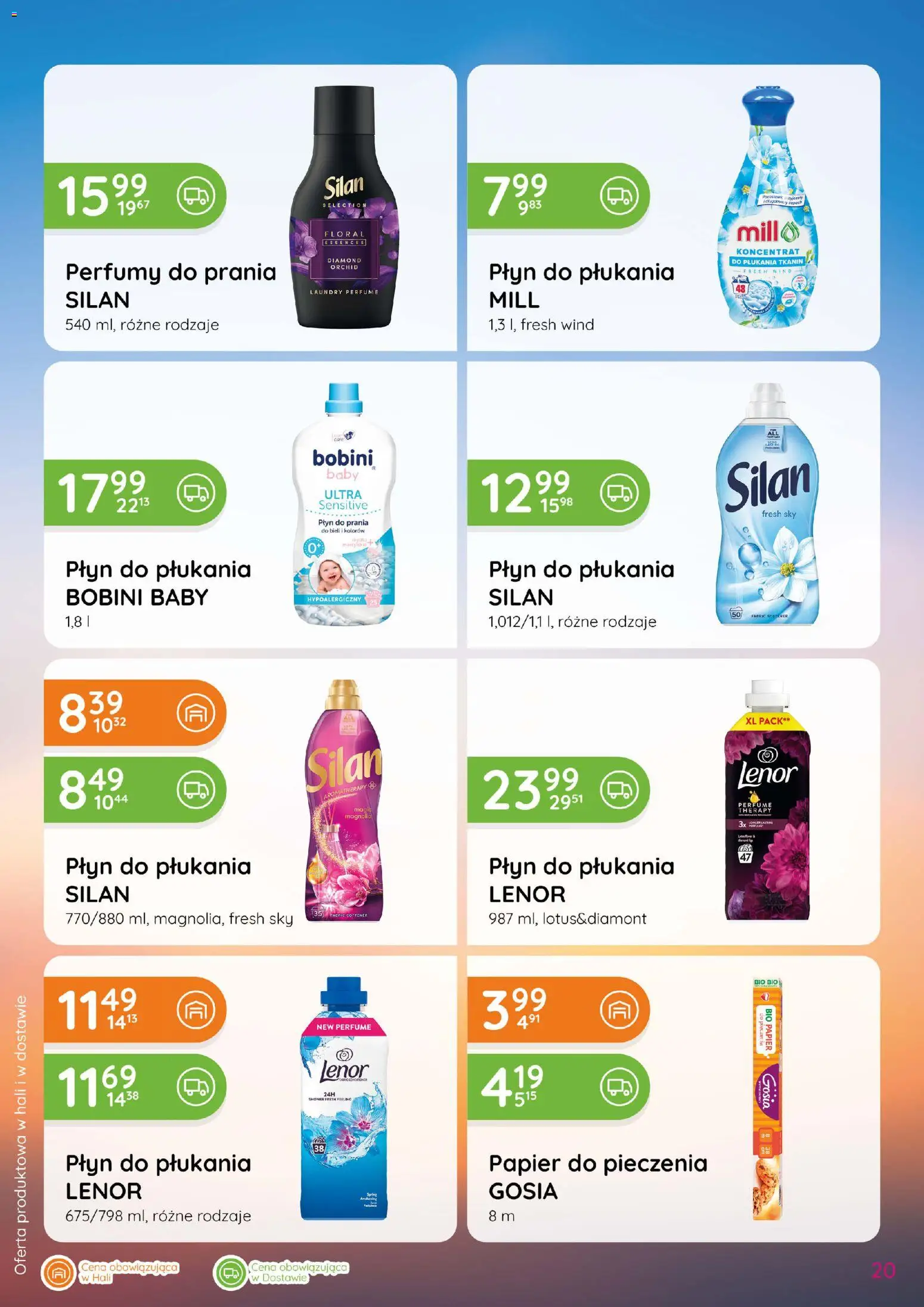 Eurocash gazetka - Katalog Chemiczny od 03.09.2026 | Strona: 20 | Produkty: Płyn do płukania, Papier do pieczenia, Perfumy
