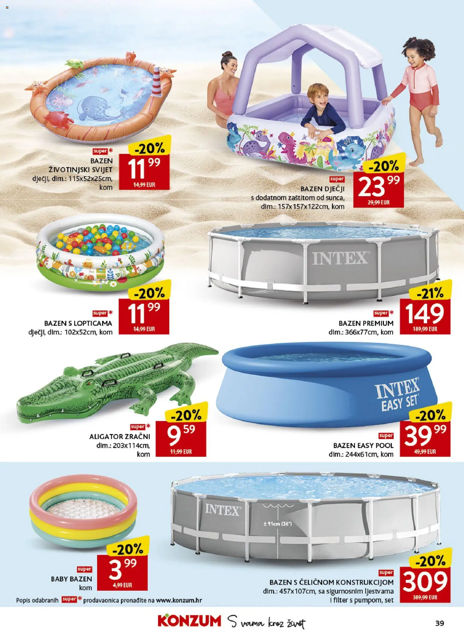 Konzum katalog | vrijedi od 03.06.2026 | Stranica: 39 | Proizvodi: Bazen