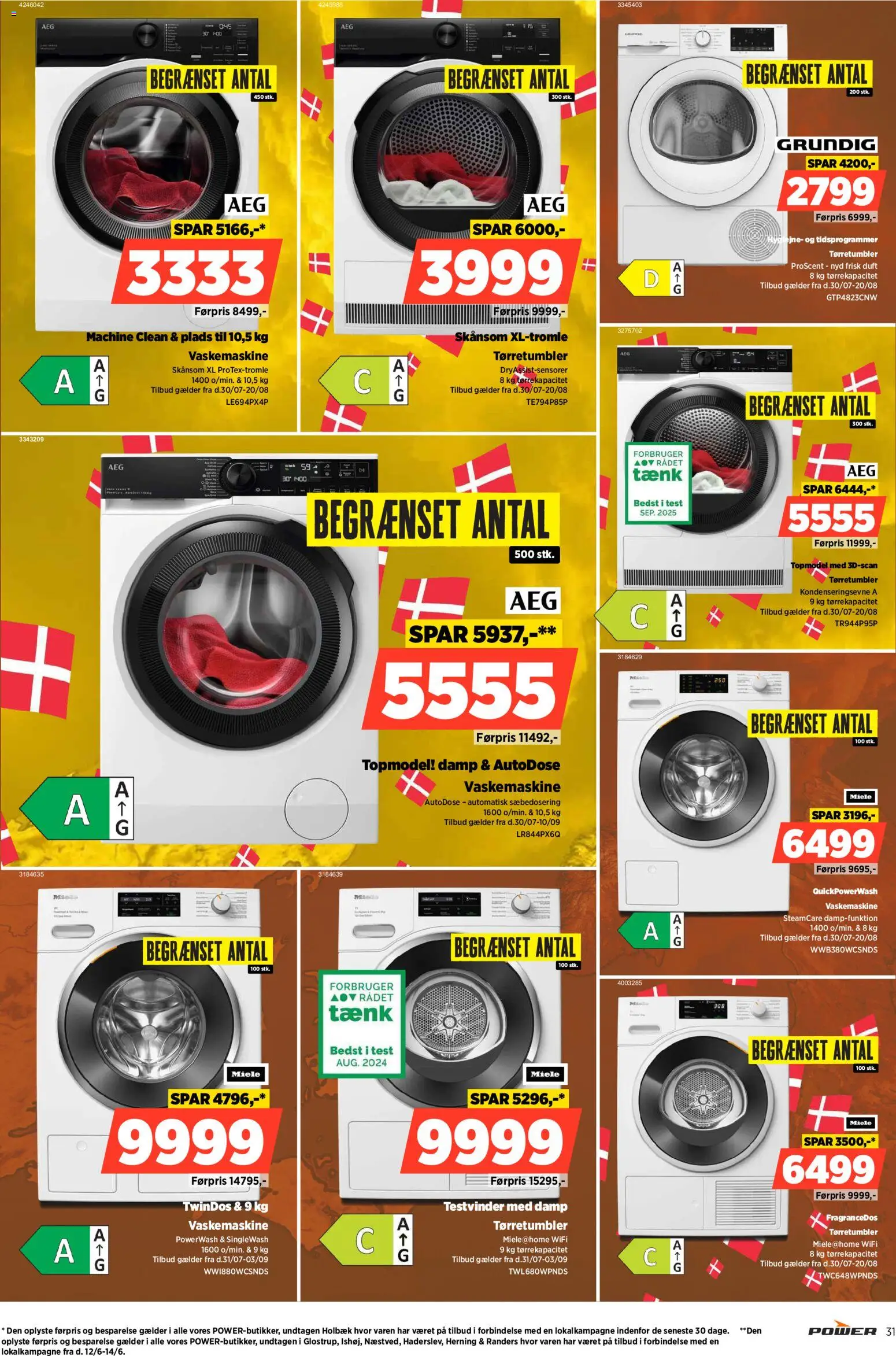 Power tilbudsavis – gyldig fra 07/08/2026 | Side: 31 | Produkter: Duft, Vaskemaskine, Tørretumbler