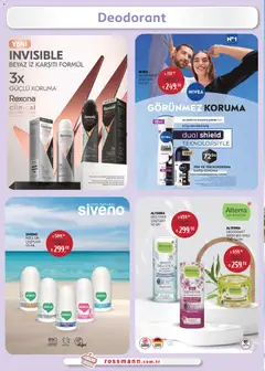 01.06.2026 tarihinden itibaren geçerli olan Rossmann kataloğu önizlemesi | Sayfa: 18 | Ürünler: Krem, Deodorant