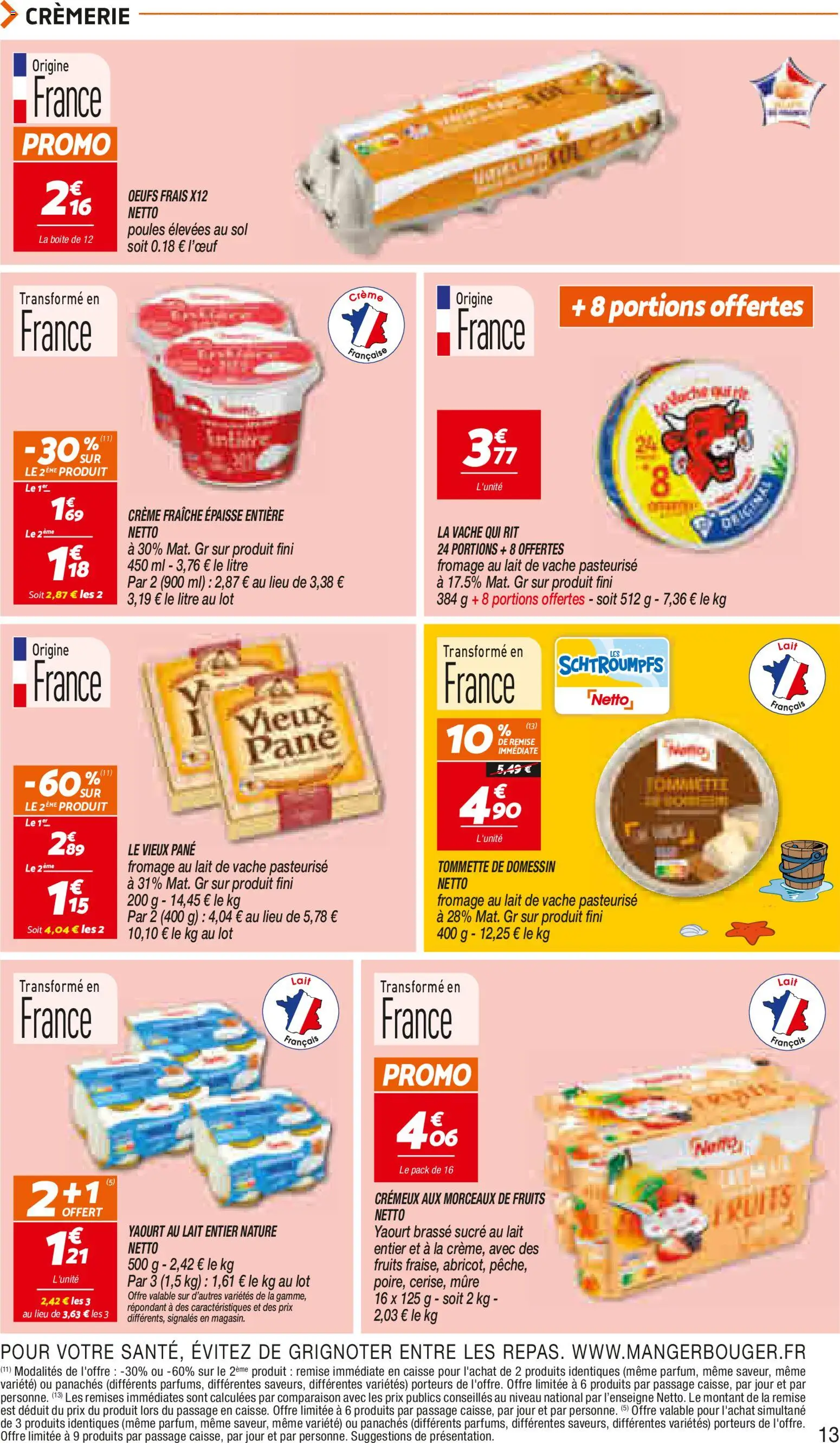 {H1} | Page: 13 | Produits: Sucre, Œufs, Crème fraiche, Crème