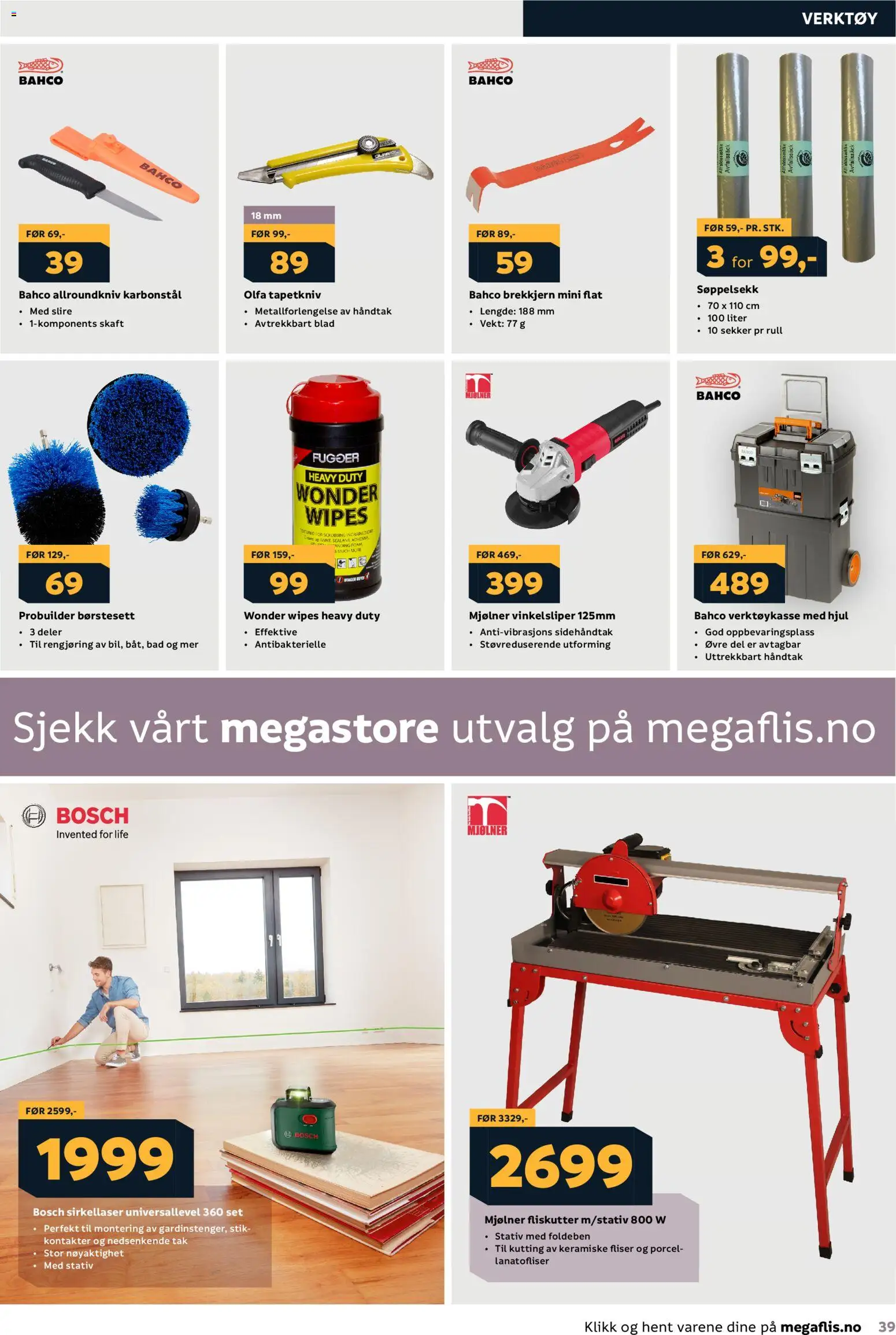 {H1} | Side: 39 | Produkter: Wipes, Vekt, Bad, Håndtak