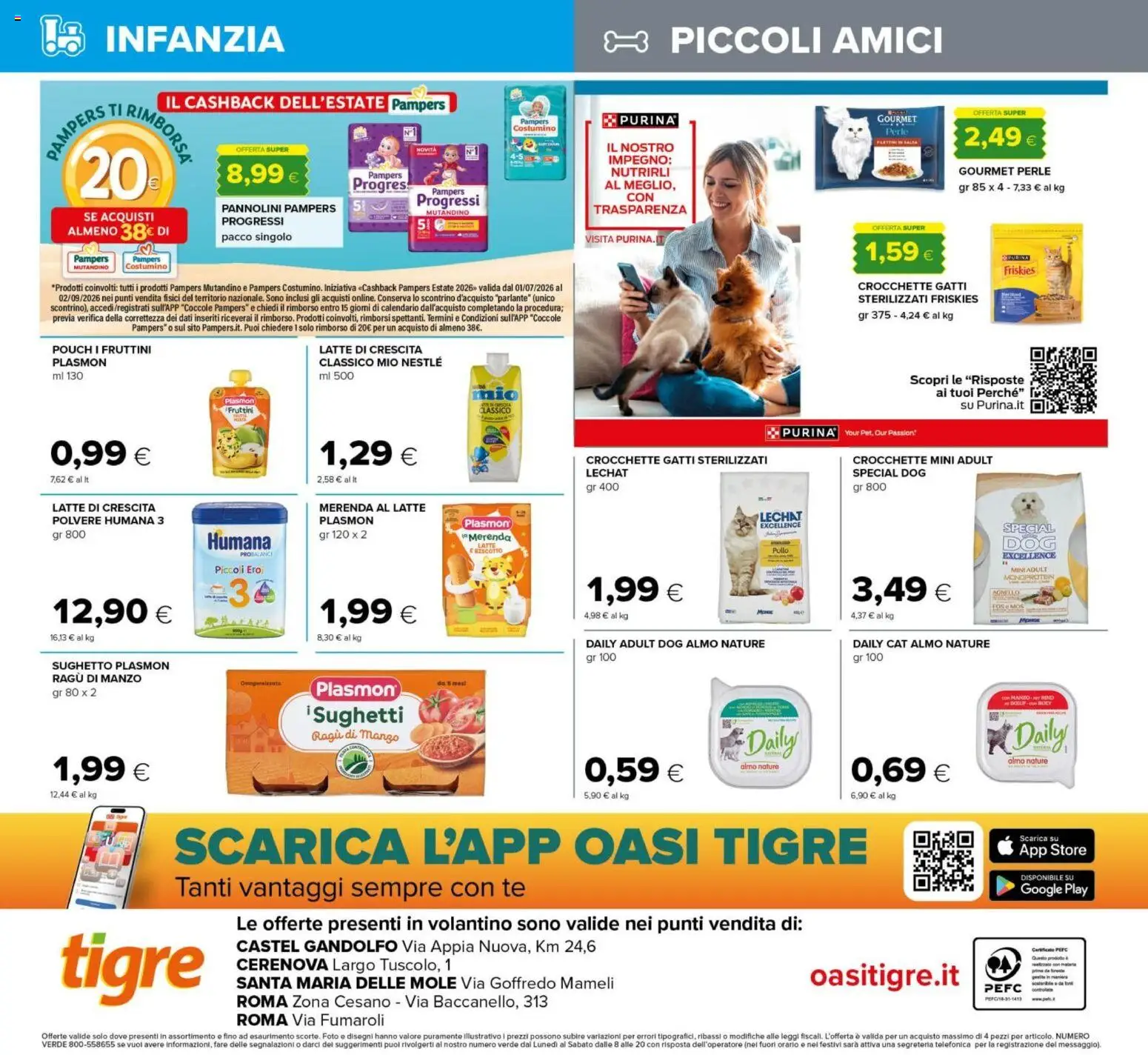 Volantino Tigre del 21/08/2026 | Pagina: 20 | Prodotti: Pollo, Latte, Crocchette, Ragú