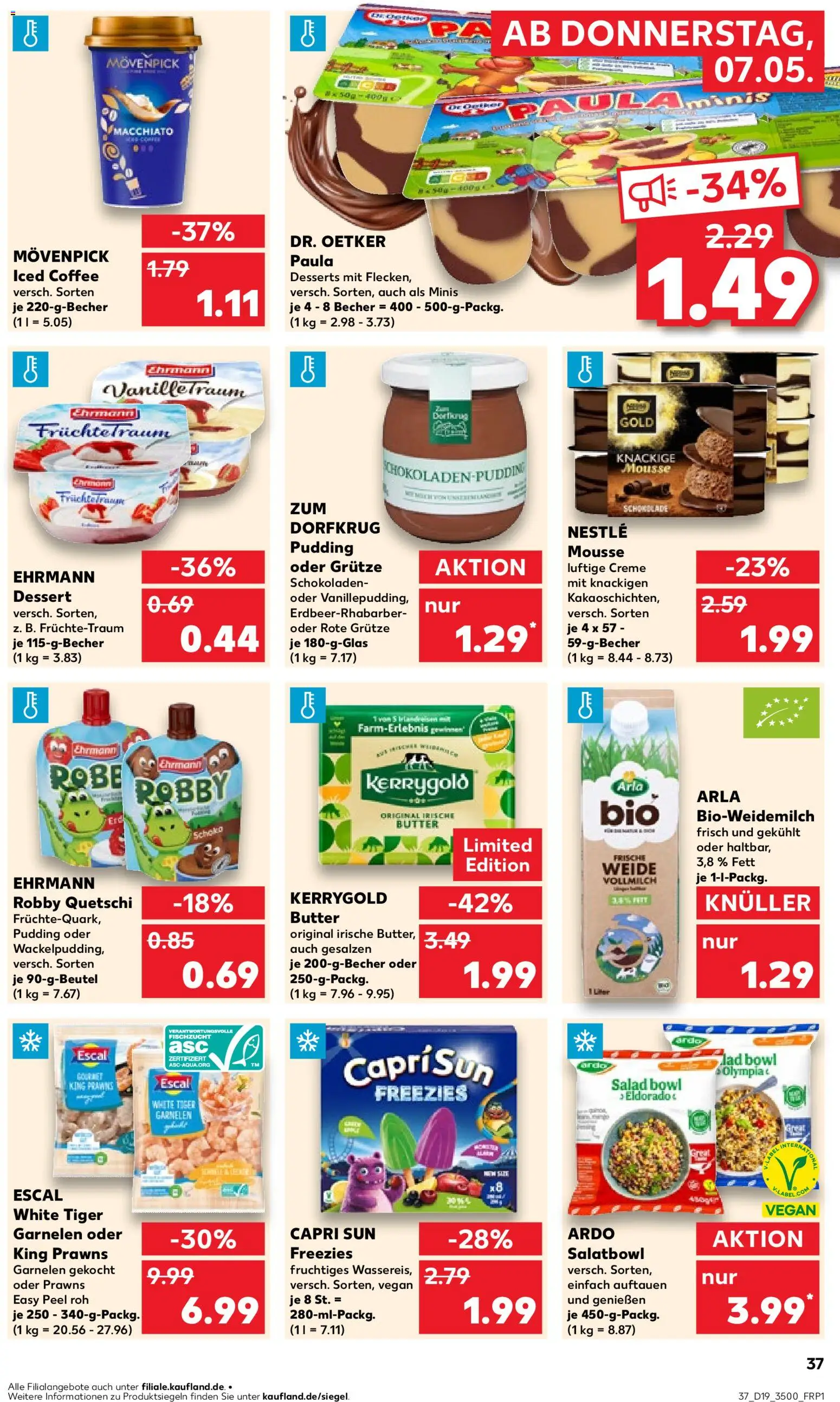 Kaufland Prospekt Jena	 – gültig ab 07.05.2026 | Seite: 37 | Produkte: Butter, Pudding, Creme, Kerrygold butter