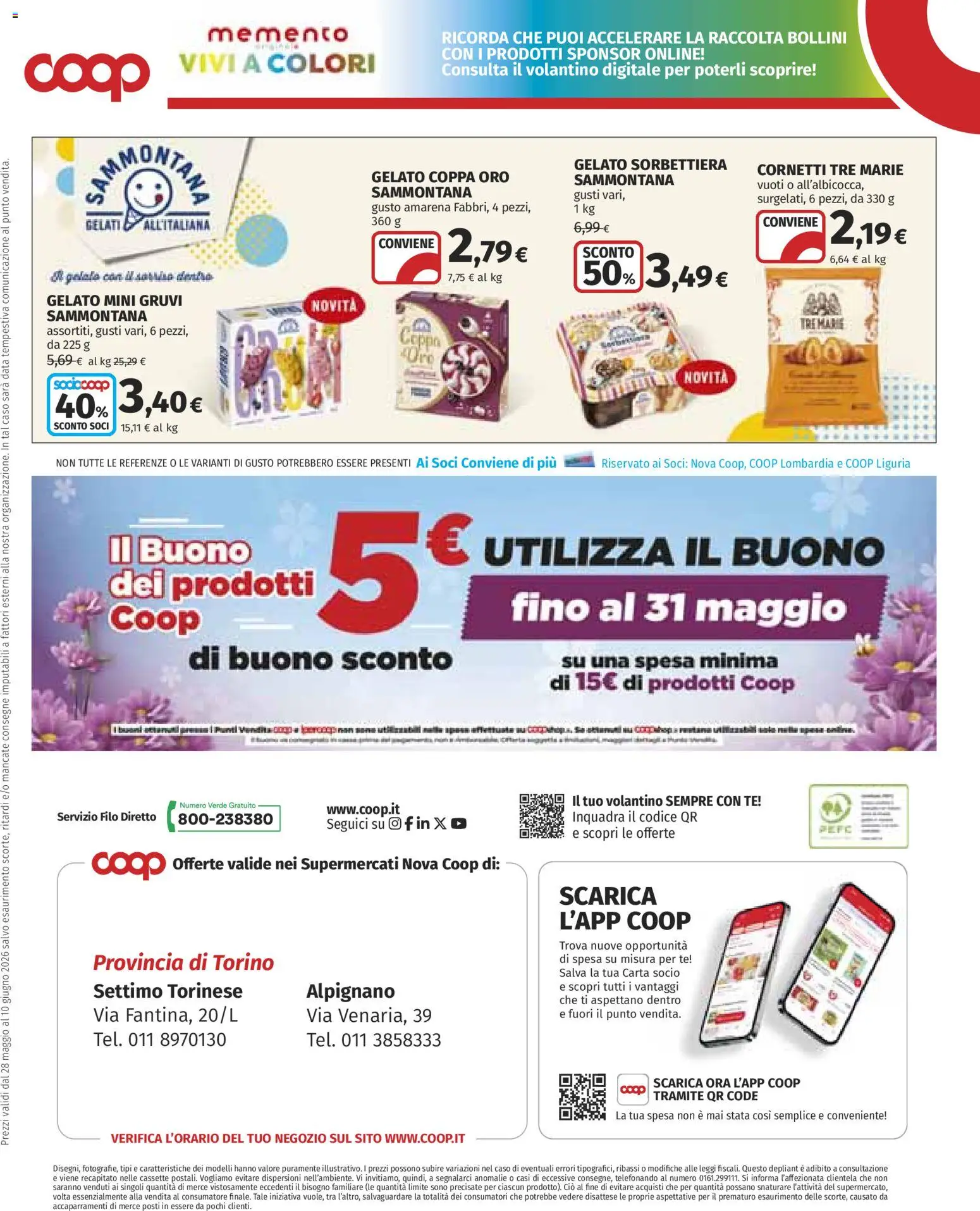 Volantino COOP del 28.05.2026 | Pagina: 25 | Prodotti: Tè, Gelato, Data, Amarena