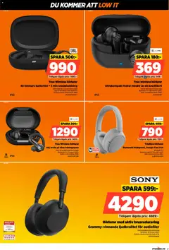 Power erbjudanden - Förhandsvisning av reklamblad från butik Power aktuell från 08.06.2026 | Sida: 17 | Produkter: Trådlösa hörlurar, Hörlurar