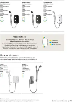 Preview of B&Q - Bathrooms valid from 16.12.2025 | Page: 215 | Products: Shower, Cable