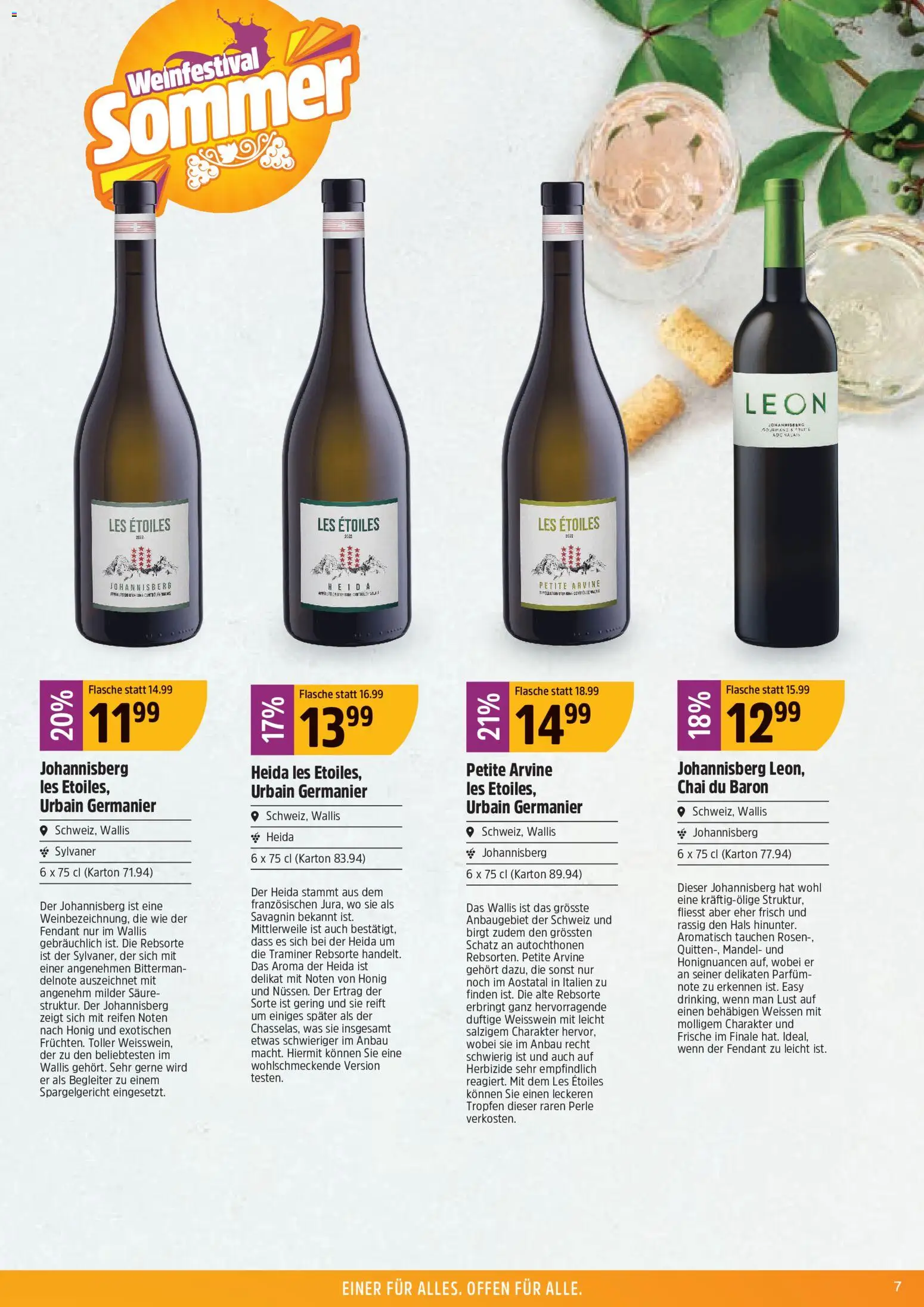 TopCC aktionen Sommer Weinfestival – gültig ab 22.06.2026 | Seite: 7 | Produkte: Parfüm, Weißwein, Insgesamt