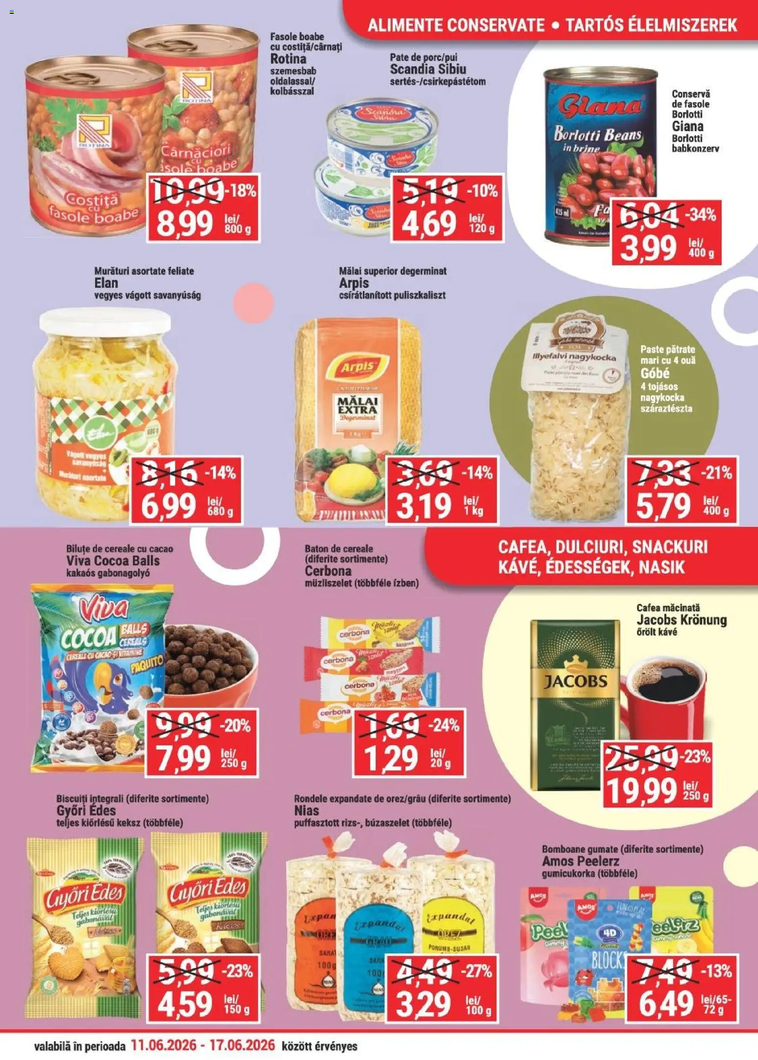 Noul catalog Merkur – valabil de la 11.06.2026 | Pagină: 3 | Produse: Köpek çiti, Cafea, Paste, Biscuiți