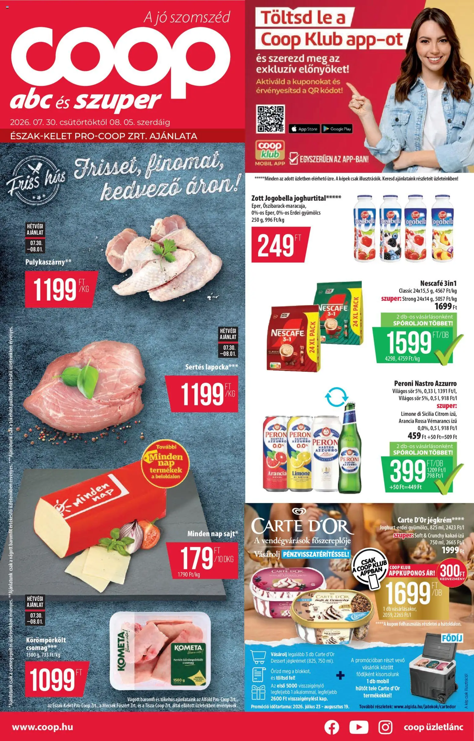 Akciós újság új COOP catalogue cover