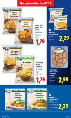 LIDL leidinys galioja nuo 2026.07.13 | Puslapis: 15 | Prekių: Vištienos, Kiaulienos, Dešrelės, Traškučiai