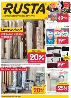 Rusta erbjudanden - Förhandsvisning av reklamblad från butik Rusta aktuell från 28/09/2026