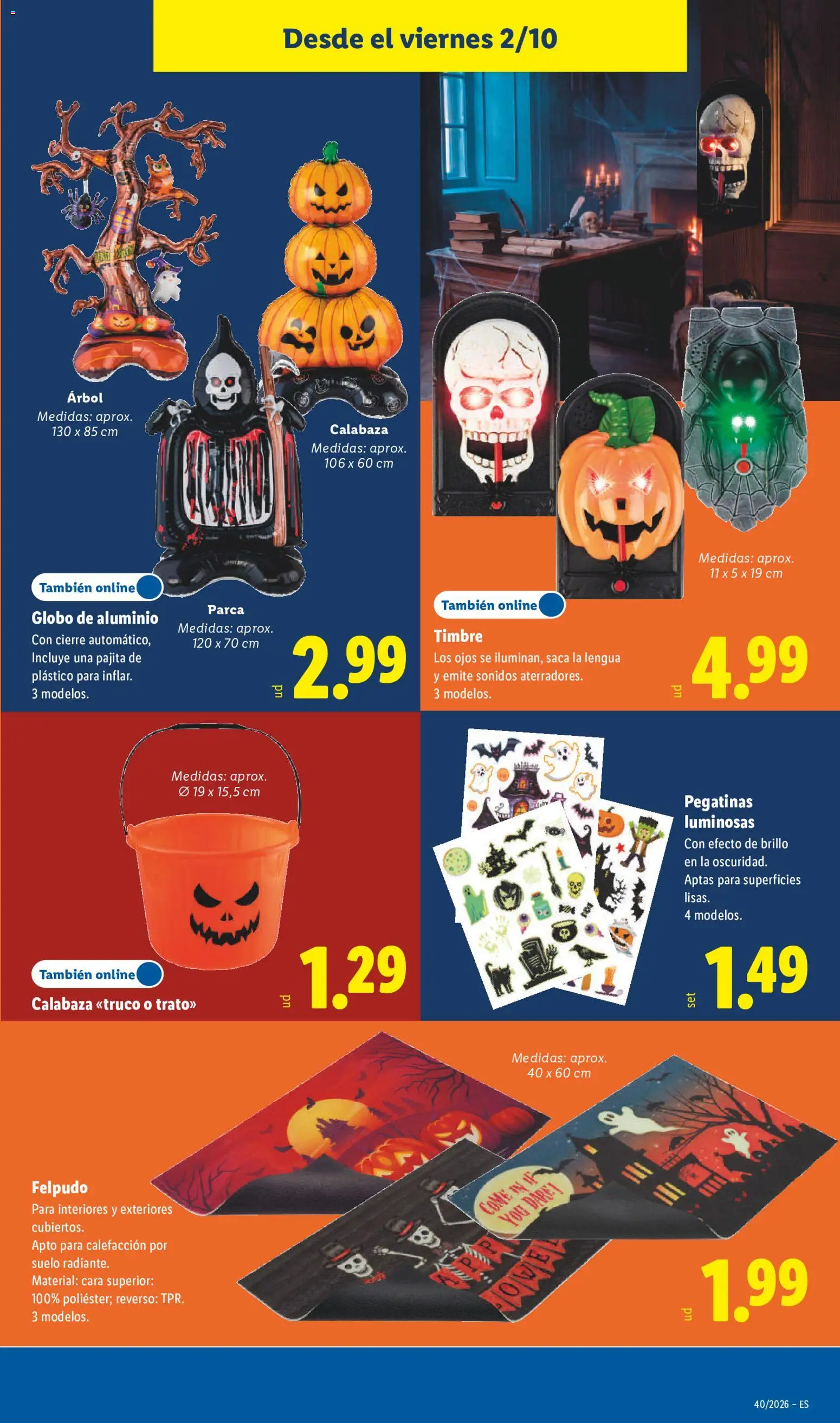 Lidl folleto Halloween │ válido desde el 02/10/2026 | Página: 23 | Productos: Calabaza, Felpudo