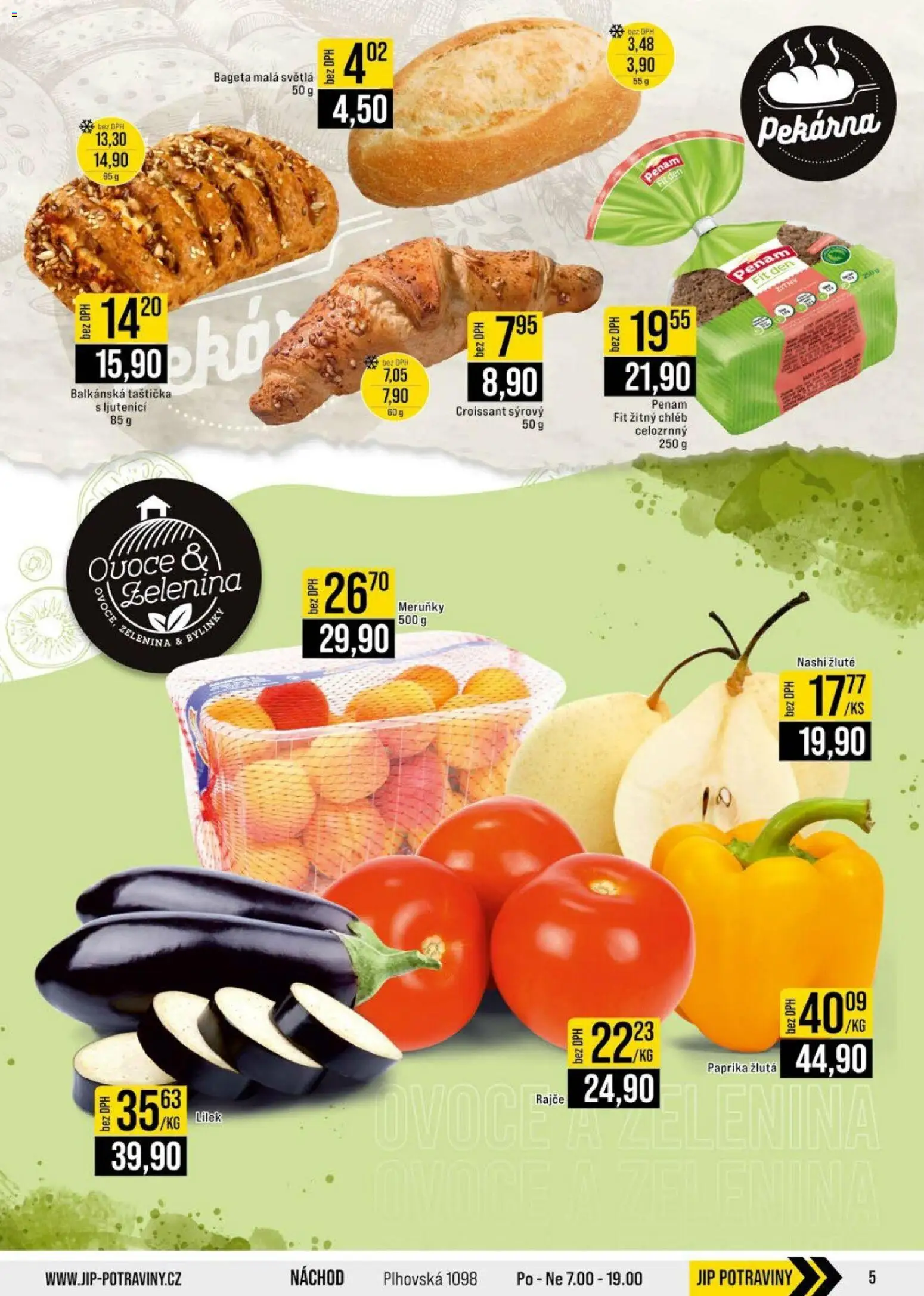 Jip leták - Cash & Carry od 17.06.2026 | Strana: 5 | Produkty: Ovoce a zelenina, Ovoce, Žitný chléb, Zelenina
