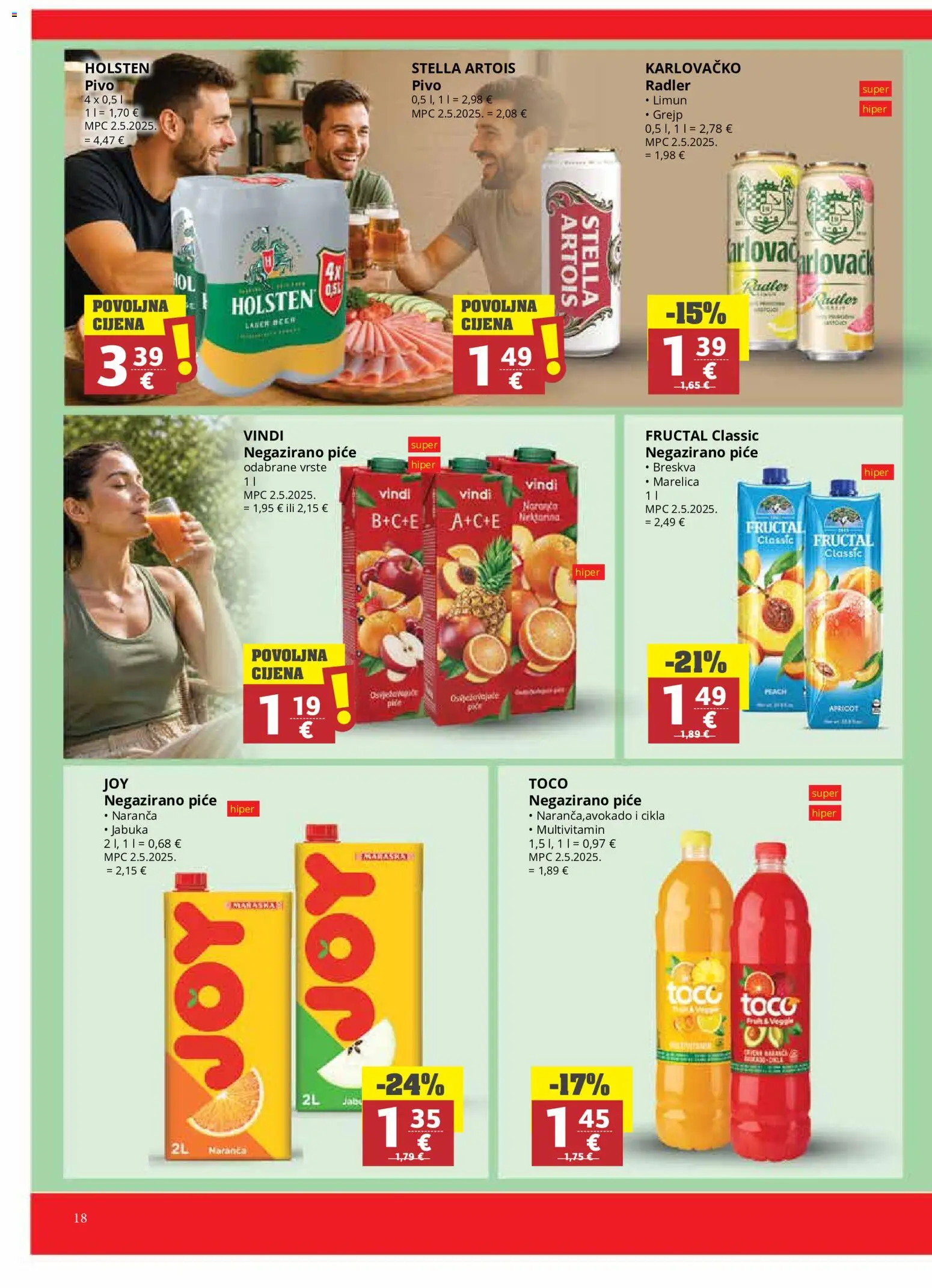 Ribola katalog | vrijedi od 20.05.2026 | Stranica: 18 | Proizvodi: Radler, Karlovačko, Limun, Jabuka