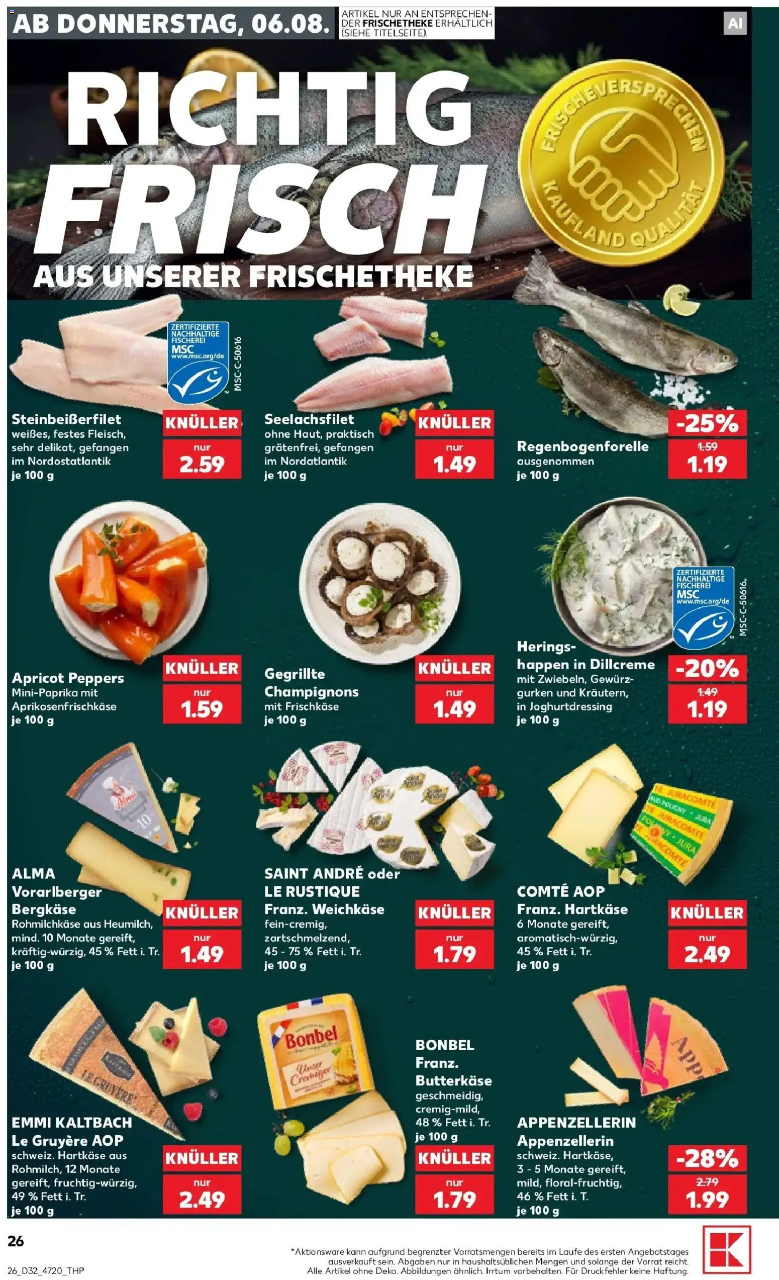 Kaufland Prospekt Limburg An Der Lahn – gültig ab 03.08.2026 | Seite: 35 | Produkte: Champignons, Gurken, Frischkase