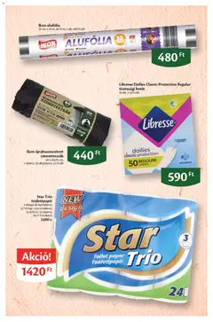 Ecofamily akciós újság - amely érvényes a következő dátumtól: 2026.10.05. | Oldal: 8 | Termékek: Toalettpapír, Betét, Szemeteszsák, Tisztasági betét