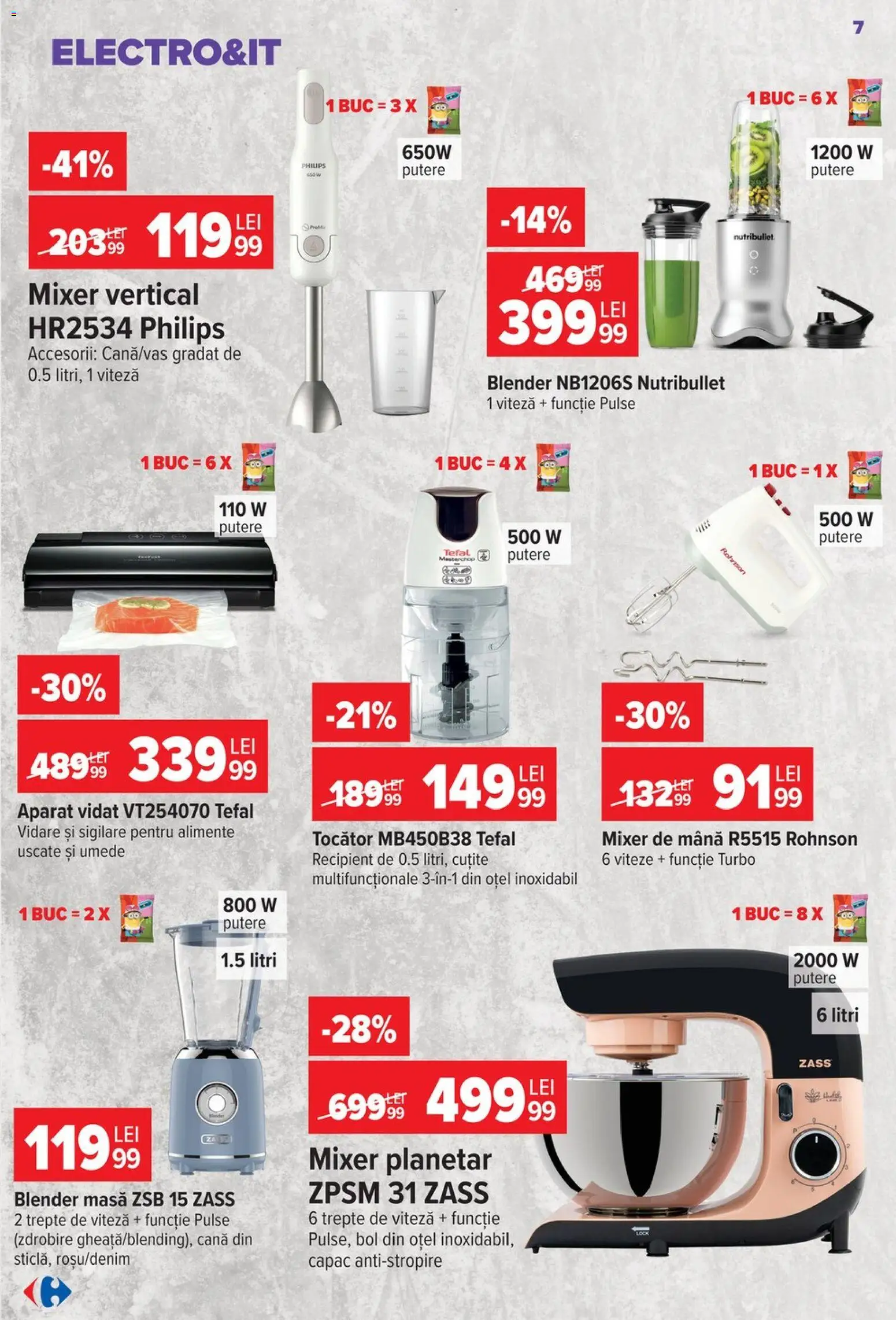 Noul catalog Carrefour – valabil de la 26.08.2026 | Pagină: 8 | Produse: Philips, Blender, Mixer, Aparat