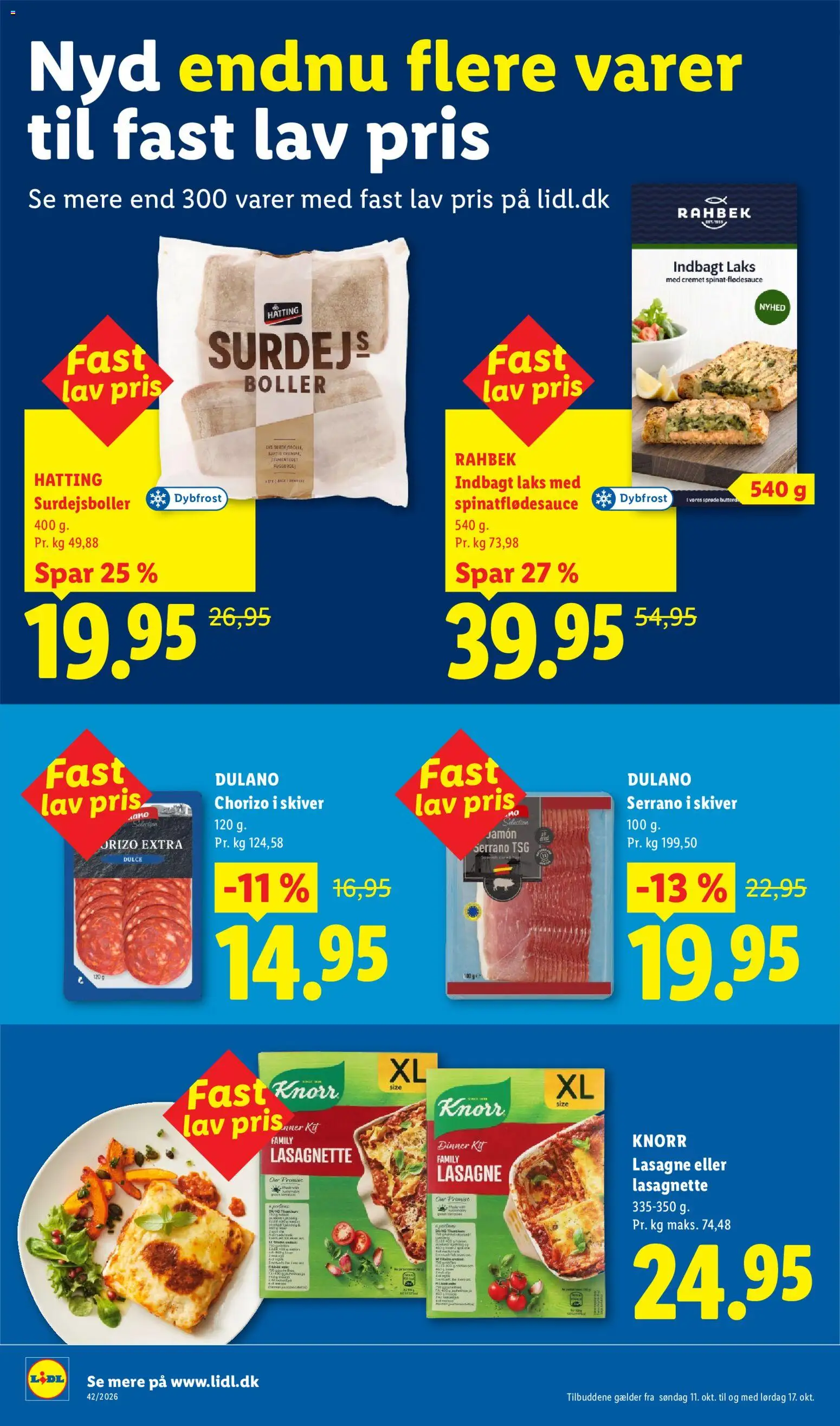 Lidl tilbudsavis – gyldig fra 11/10/2026 | Side: 12 | Produkter: Lasagne, Laks