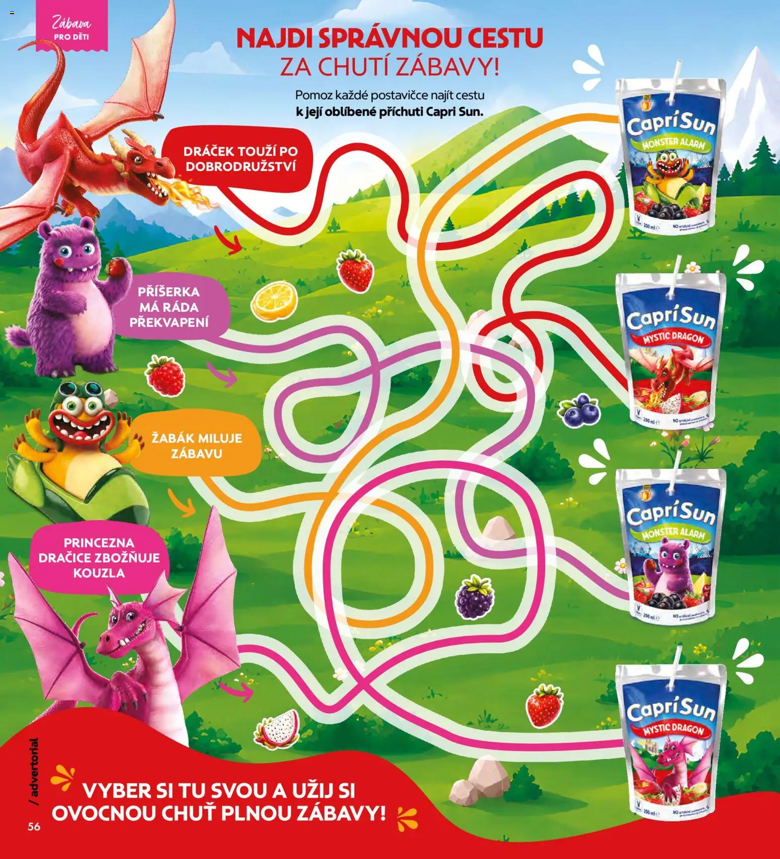 Albert magazín od 01.07.2026 | Strana: 56 | Produkty: Monster, Capri Sun