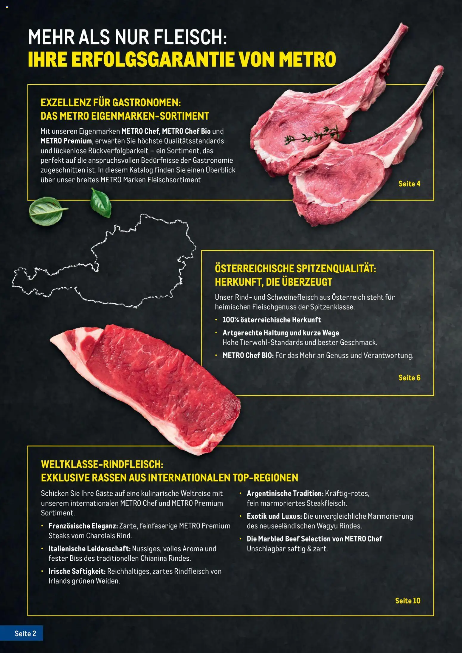 Metro Fleischkatalog gültig ab 20.02.2026 | Seite: 2 | Produkte: Schweinefleisch, Rindfleisch