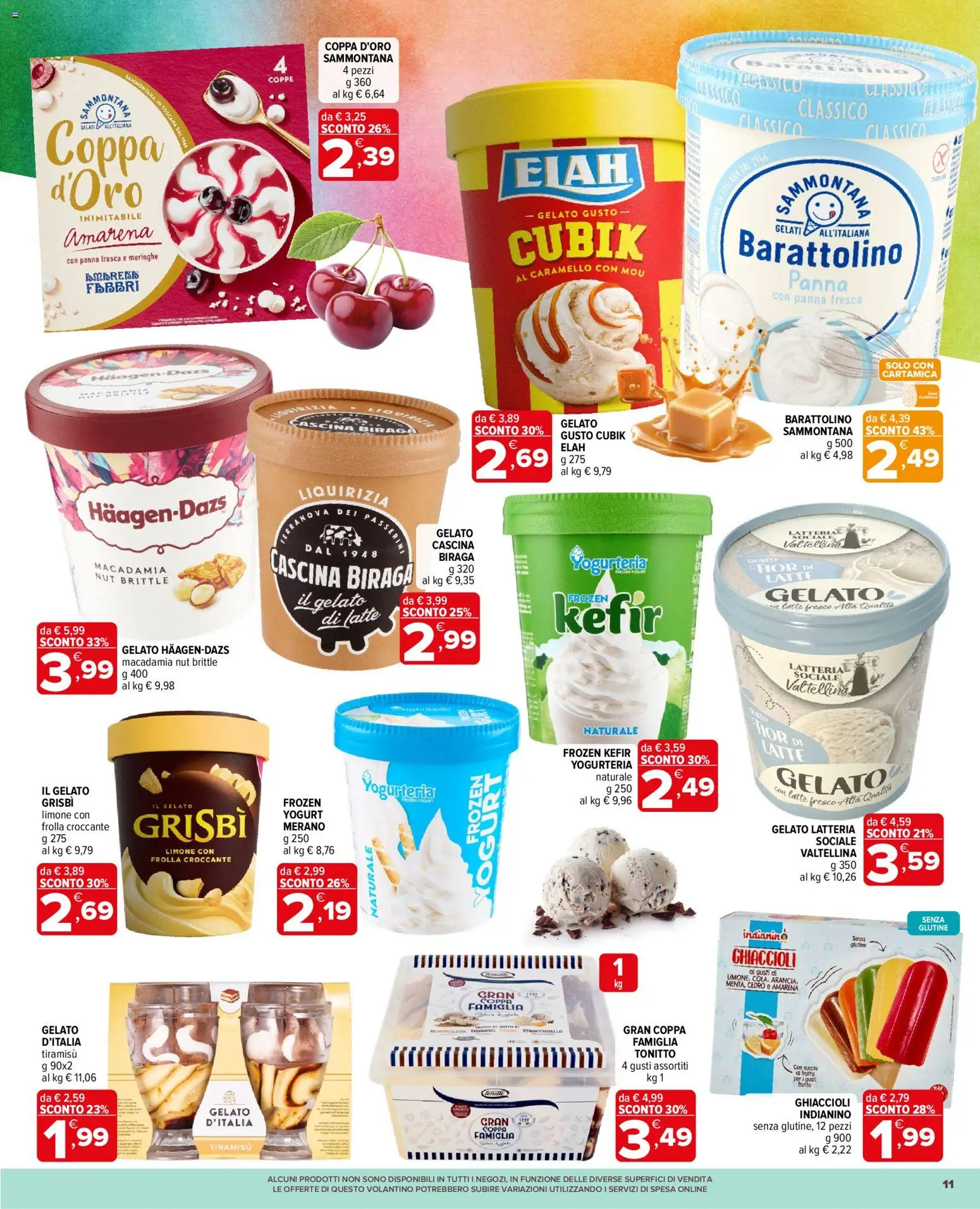 Volantino Iperal del 17.06.2026 | Pagina: 11 | Prodotti: Panna, Gelato, Latte, Terra