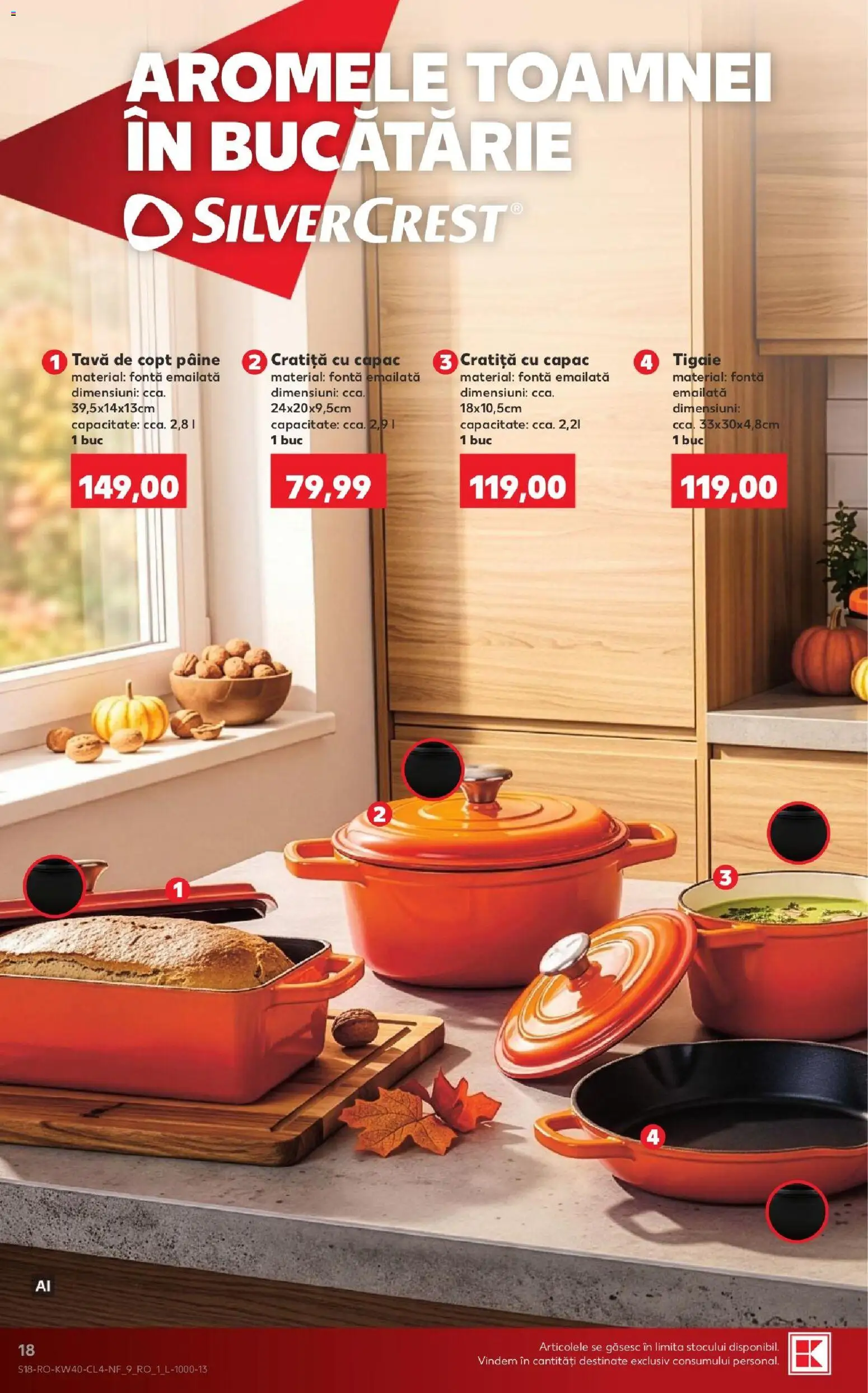 Kaufland RO akciós ujság - amely érvényes a következő dátumtól: 2026.09.30. | Oldal: 18 | Termékek: SilverCrest