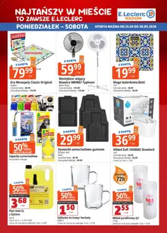 Pogląd oferty "E.Leclerc gazetka - Radom" - ważna od 25.05.2026 | Strona: 4 | Produkty: Karta, Dywaniki, Waga, Waga łazienkowa