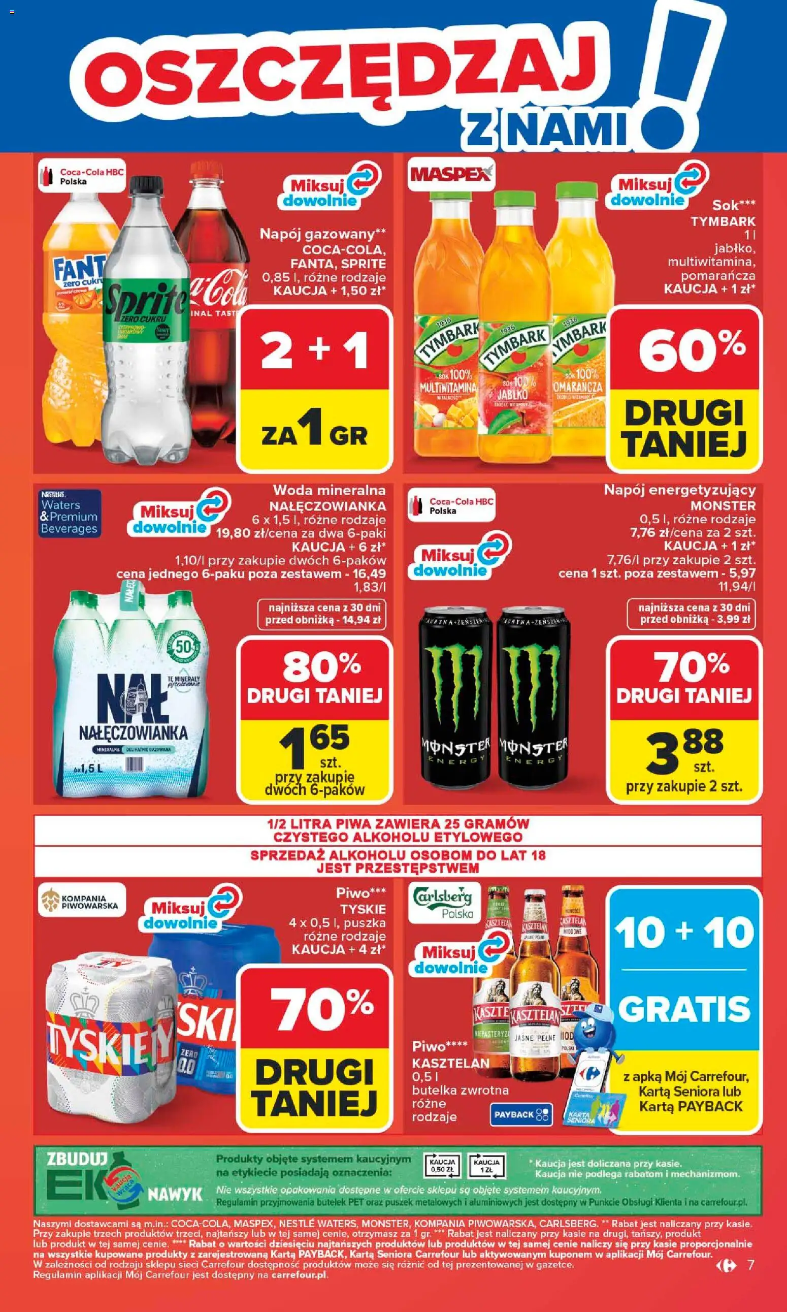 Carrefour gazetka od 25.05.2026 | Strona: 9 | Produkty: Karta, Sprite, Sok, Piwo