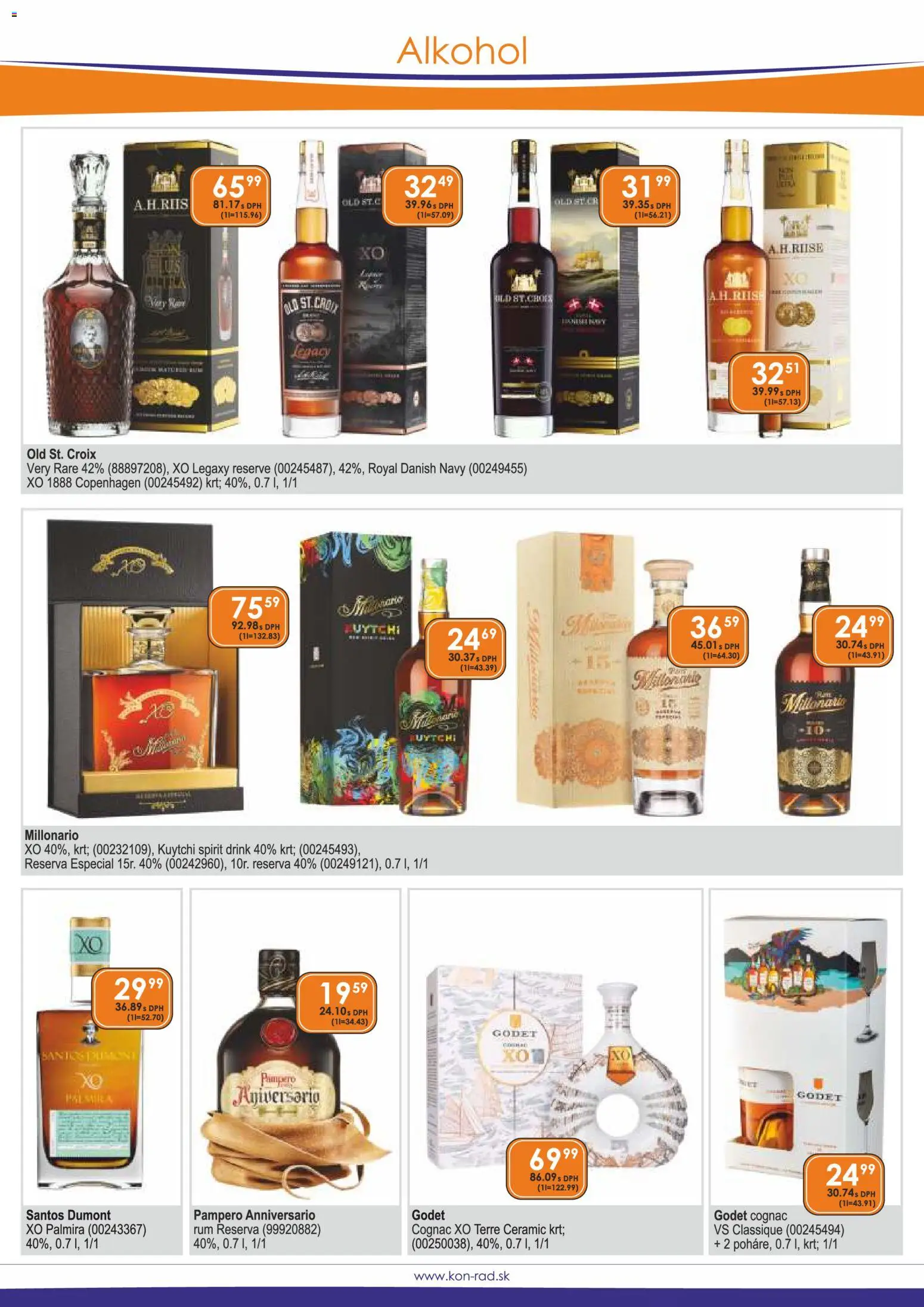 Nové KON - RAD akcie – leták je platný od 01.11.2026 | Strana: 20 | Produkty: Alkohol, Rum