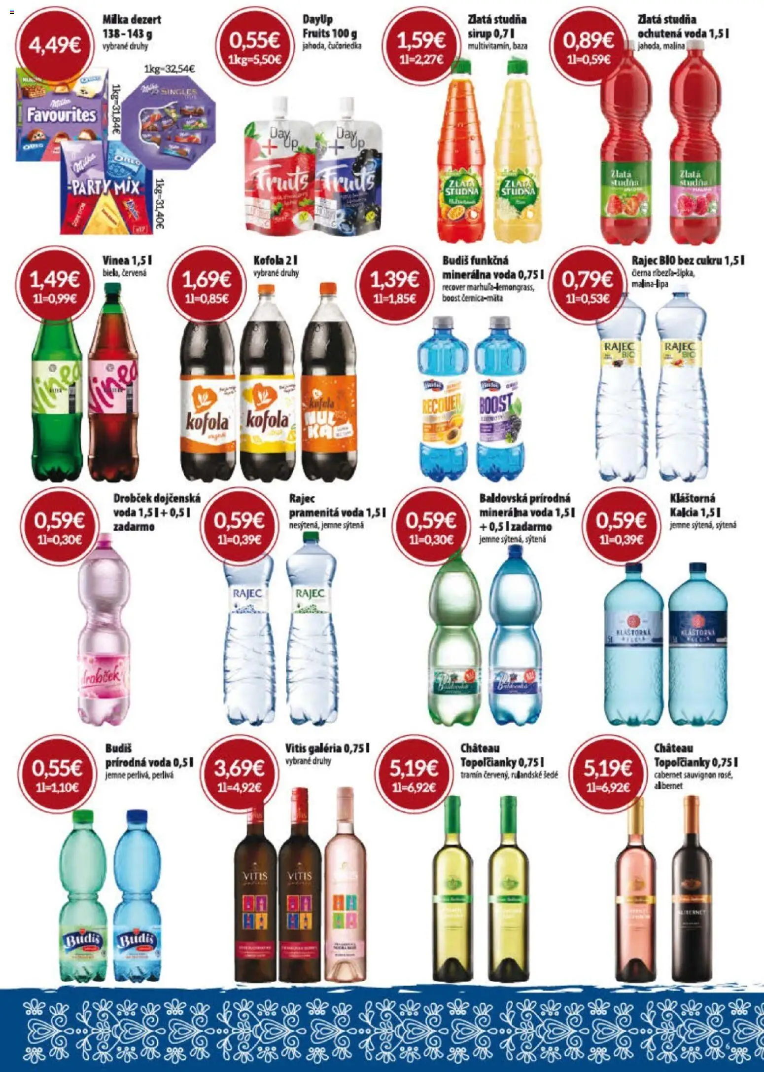 Nové KARMEN CBA akcie – leták je platný od 04.06.2026 | Strana: 6 | Produkty: Budiš, Minerálna voda, Baldovská, Vinea