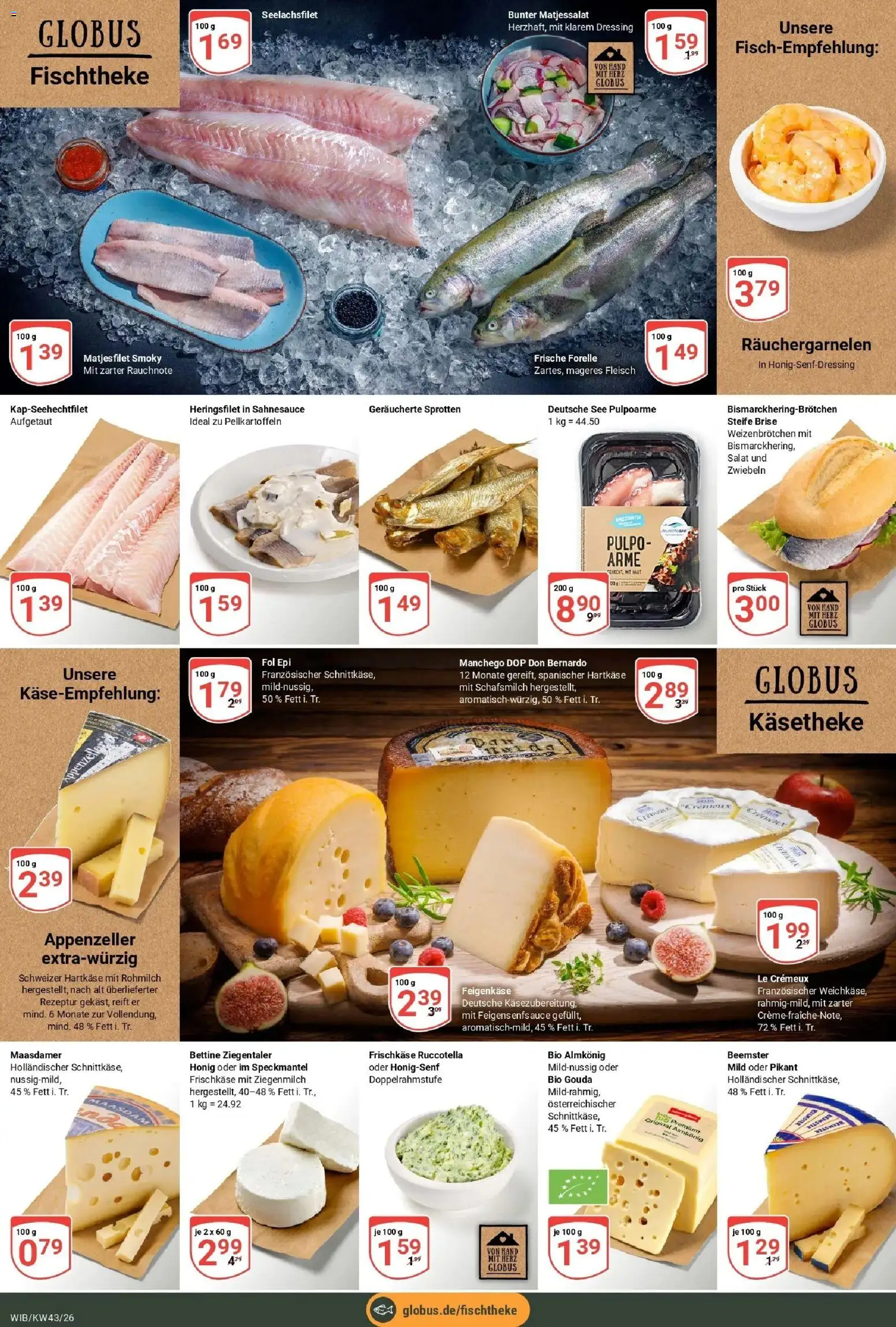Globus Prospekt Wiesbaden-Nordenstadt (ab 19.10.2026) » Angebote online | Seite: 8 | Produkte: Gouda, Creme, Fleisch, Frischkase