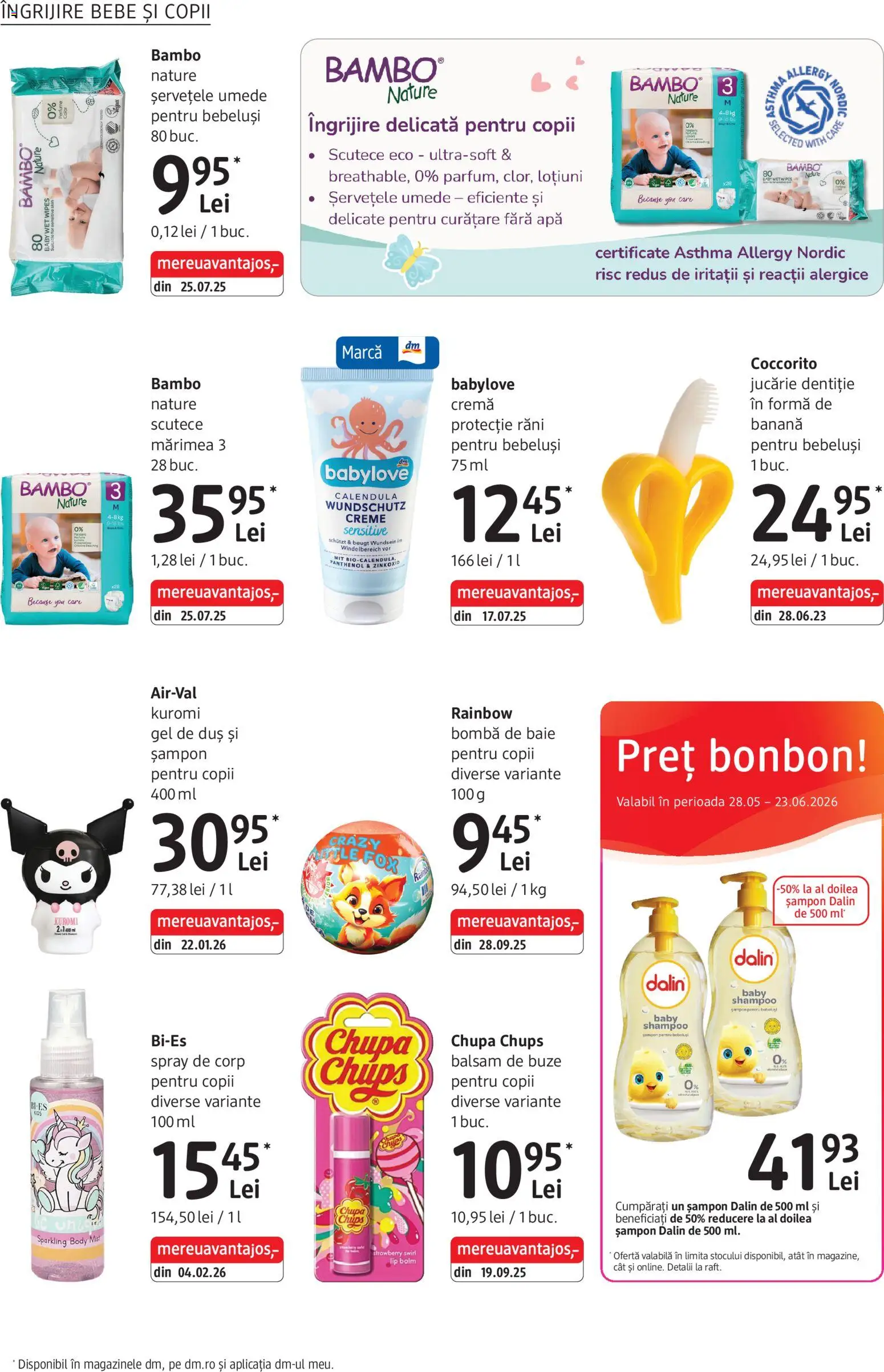 Noul catalog DM drogeriemarkt – valabil de la 28.05.2026 | Pagină: 18 | Produse: Body, Duș, Balsam, Scutece