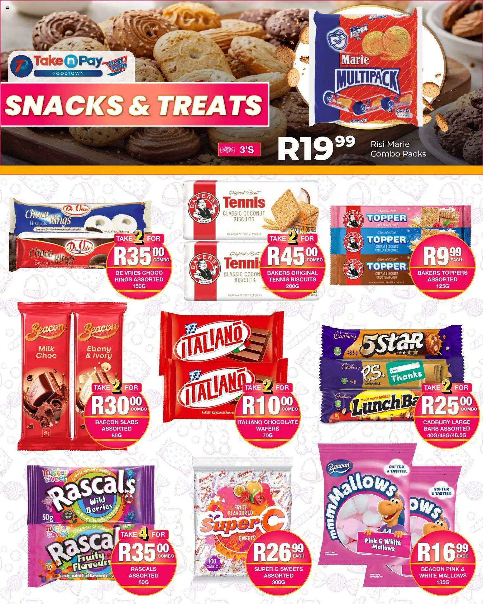 New Take n Pay catalogue – valid from 09.03.2026 | Page: 16 | Products: Sweets, Milk, Chocolate, Cream