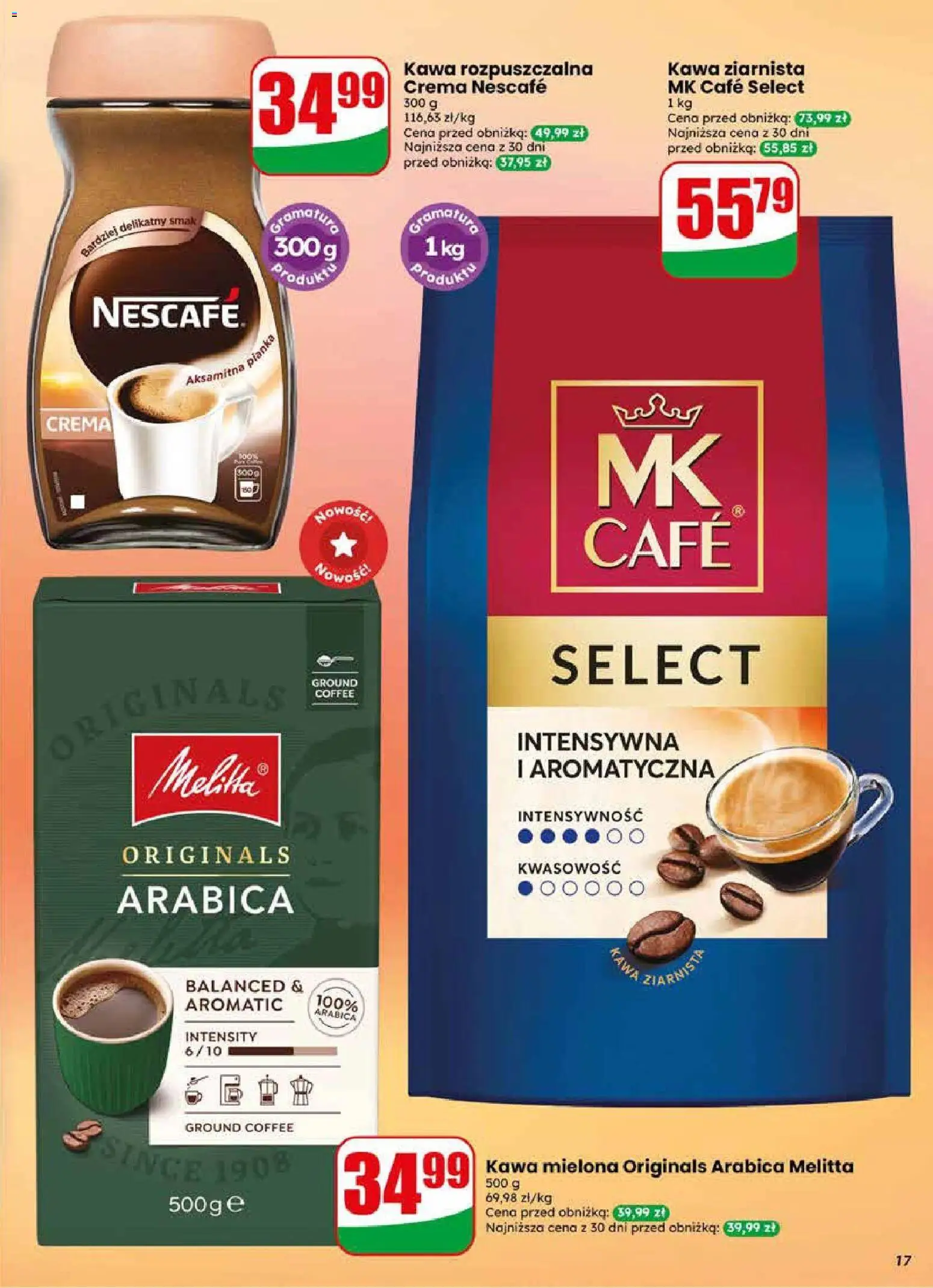 Dino gazetka od 17.06.2026 | Strona: 17 | Produkty: Nescafe, Kawa ziarnista, Kawa rozpuszczalna, Kawa