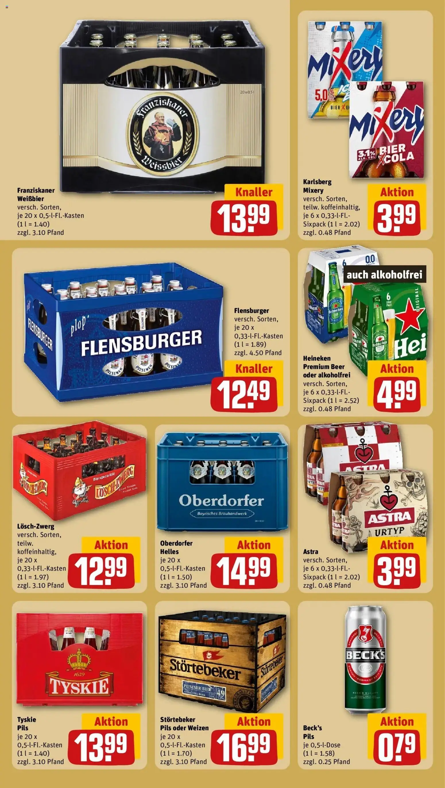 Rewe Prospekt Bayreuth – gültig ab 13.07.2026 | Seite: 21 | Produkte: Weißbier, Pils, Flensburger, Mixery